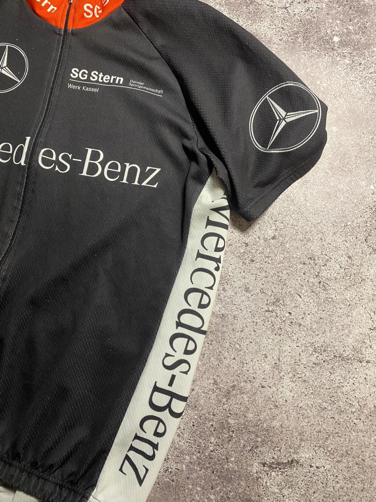 Germany Mercedes-Benz Cycling Jersey Big Logo car truck
