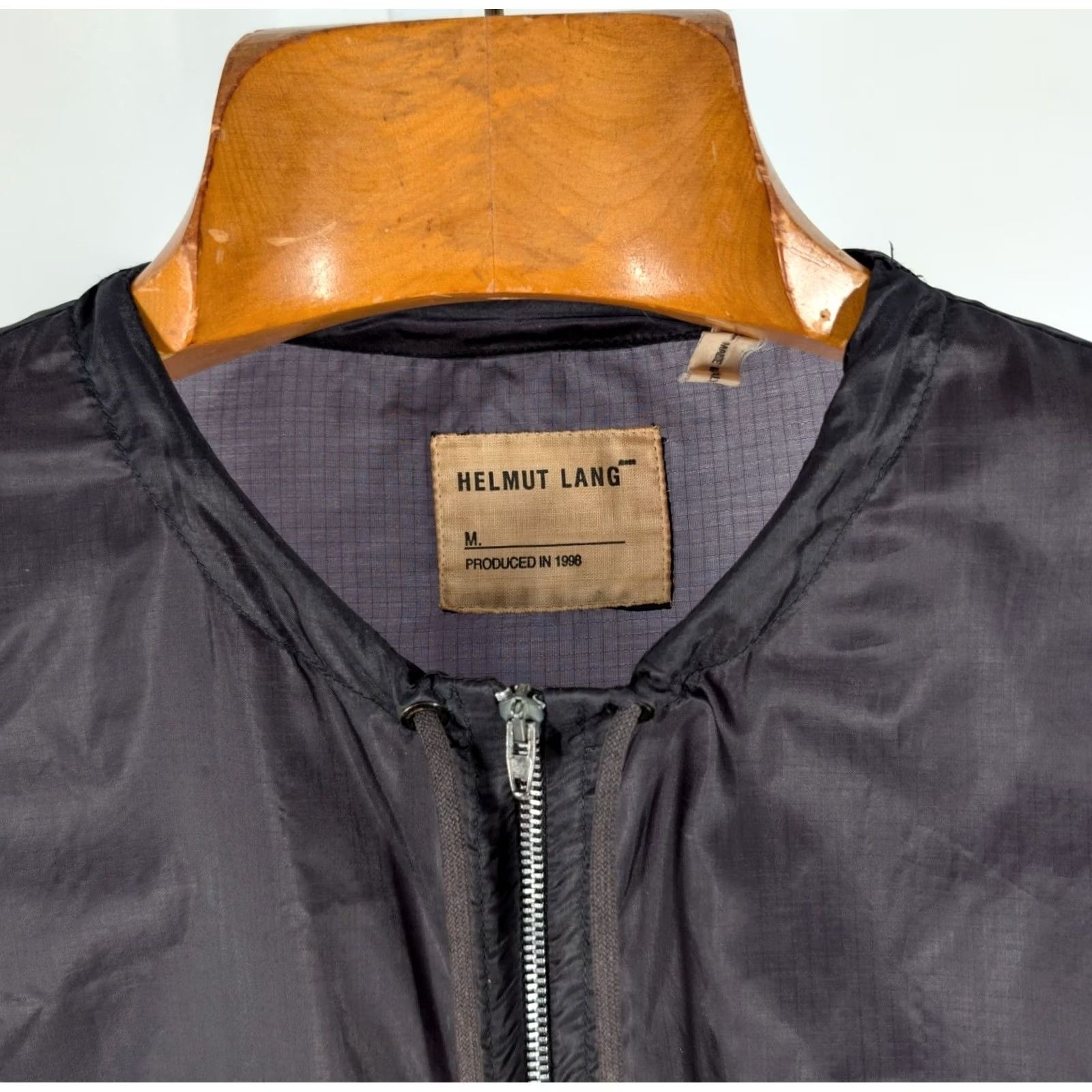 Helmut Lang VINTAGE Helmut Lang Jacket 38 Black Nylon Italy Archive Utility Jacket 90s Bomber Liner Zip Mens Womens XS XL Size US XXS / EU 40 - 7 Thumbnail