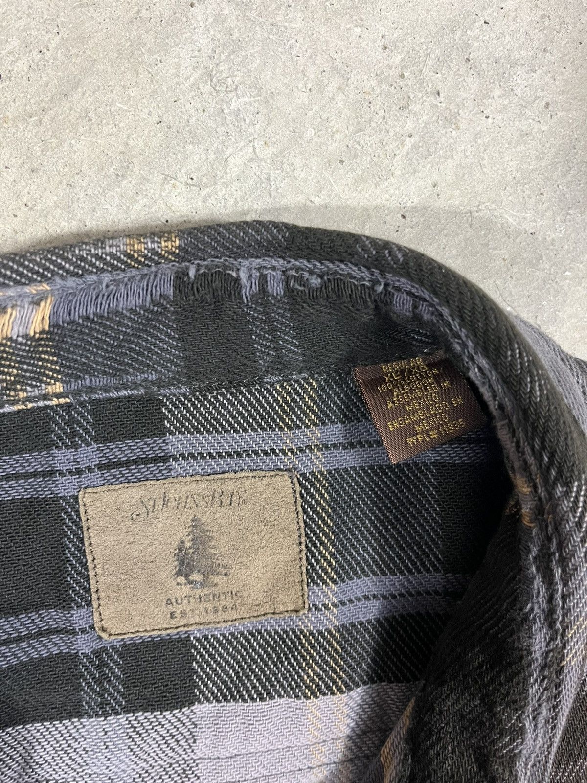 Vintage Vintage Y2K Woven Cotton Flannel Shirt Grey Blue Size US XL / EU 56 / 4 - 3 Thumbnail