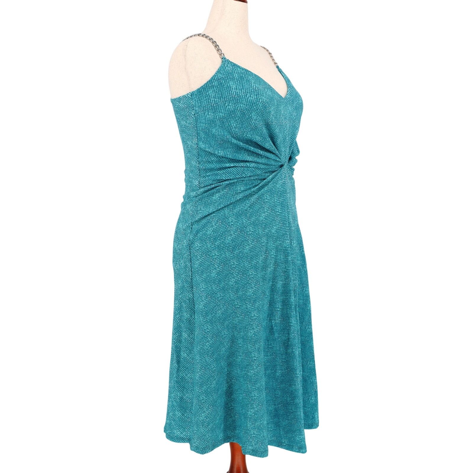 Michael Kors Michael Kors Women Turquoise Uroko Cami Midi Dress Size XL Size XL / US 12-14 / IT 48-50 - 2 Thumbnail