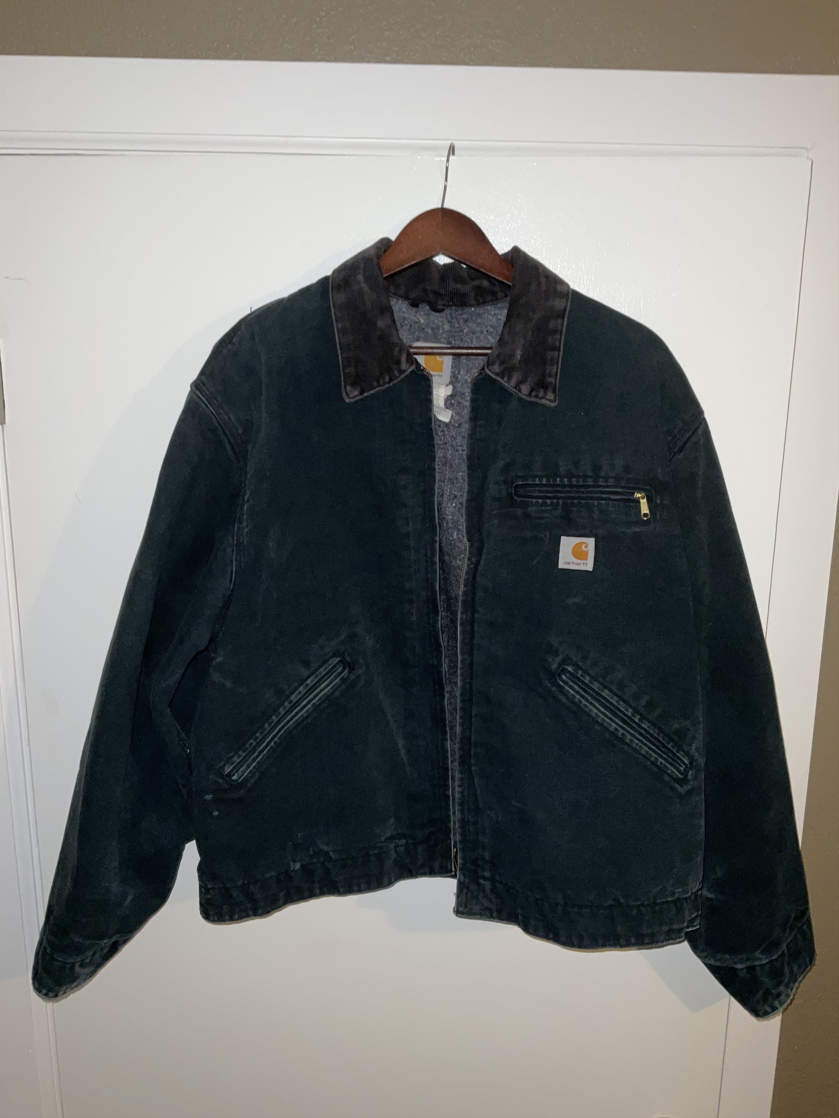Carhartt × Vintage 90s Carhartt JB105 black detroit jacket sz XL