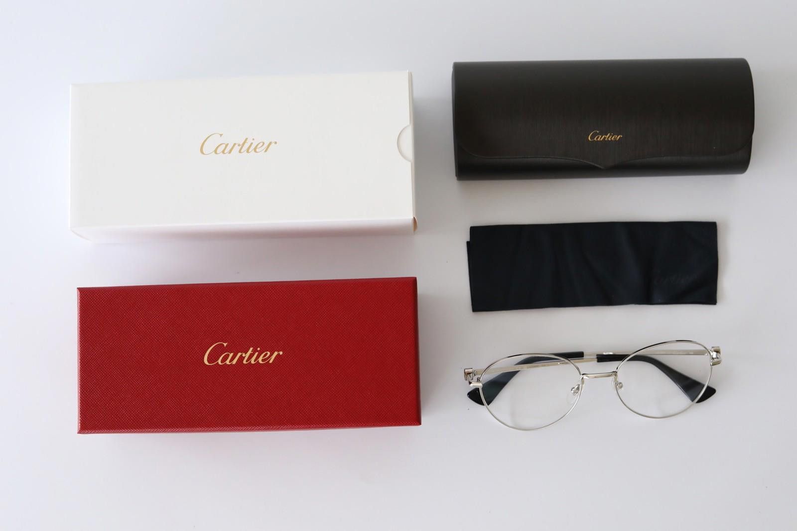 Cartier New Cartier eyewear optical eyeglasses CT0449O 004 silver Size ONE SIZE - 3 Thumbnail