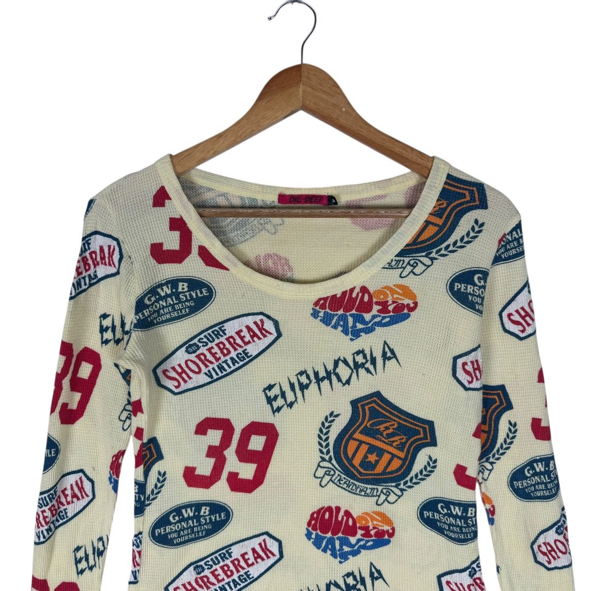 Dig Deep ☀️DIG DEEP OVER PRINT LONG SLEEVE LIKE HYSTERIC GLAMOUR Size M / US 6-8 / IT 42-44 - 3 Thumbnail
