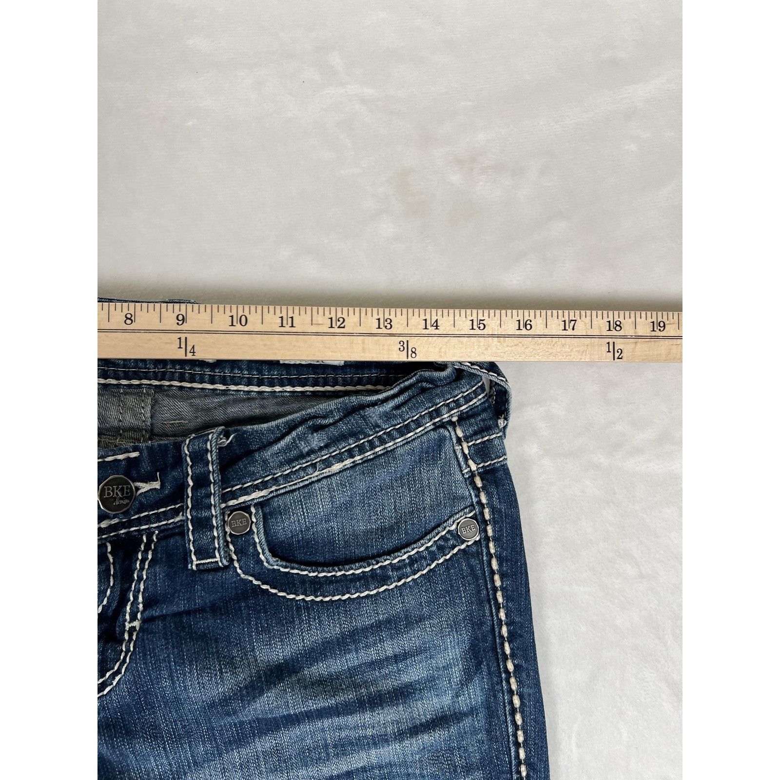 BKE BKE Jeans Womens 28 R Blue Sabrina Bootcut Contrast Stitch F Size 28" / US 6 / IT 42 - 7 Thumbnail