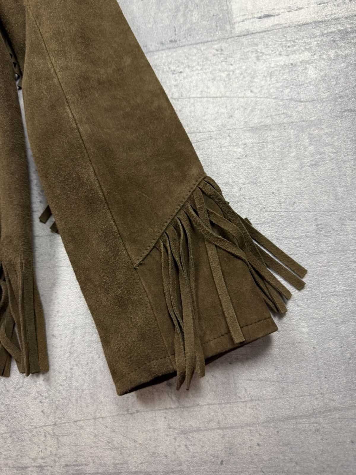 Saint Laurent Paris Saint Laurent Paris Suede Fringe Jacket Western Style 2015 Size XS / US 0-2 / IT 36-38 - 9 Thumbnail