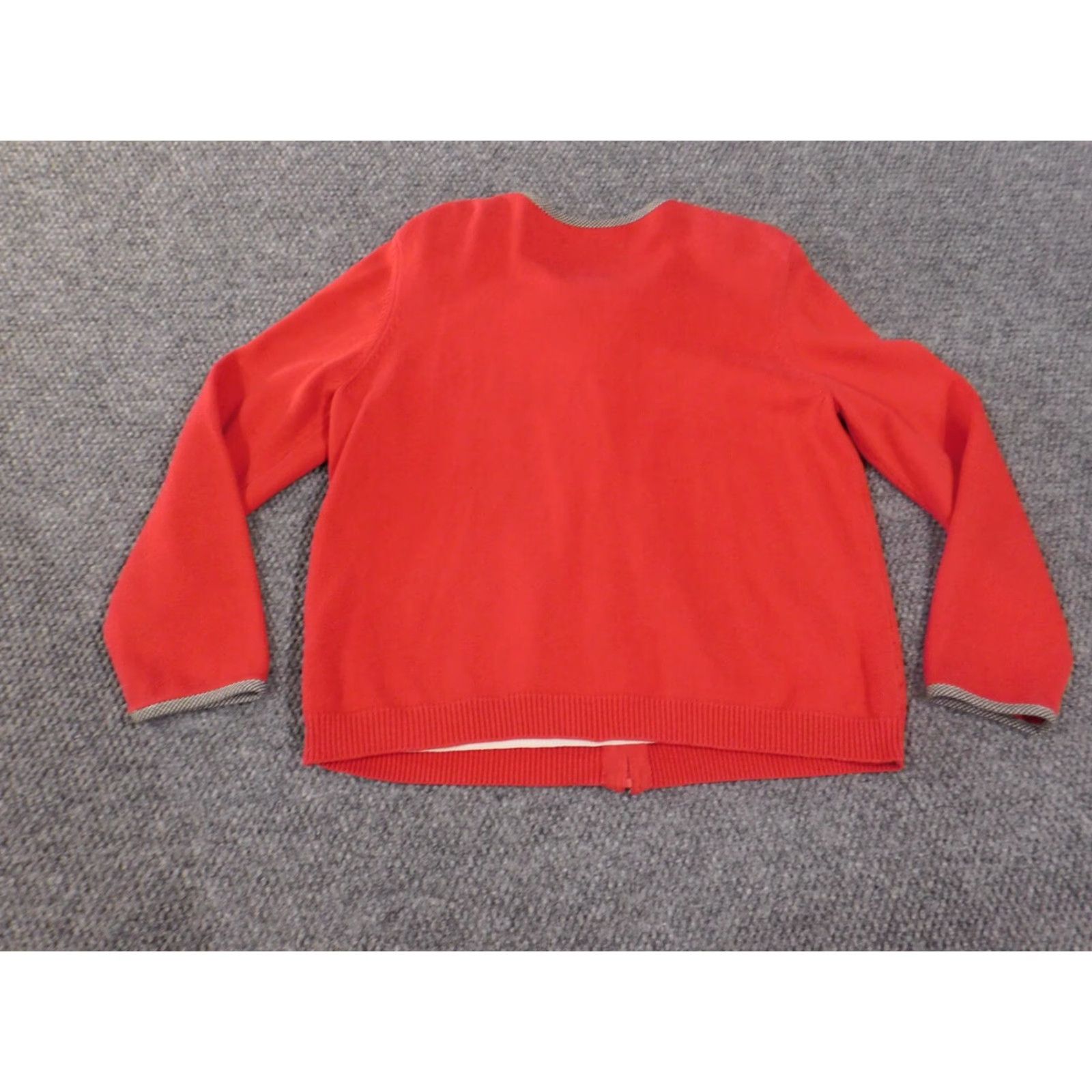 Vintage Alfred Dunner Sweater Raglan Sleeve Medium Red Knit Cotton Acrylic Spandex Size M / US 6-8 / IT 42-44 - 7 Thumbnail