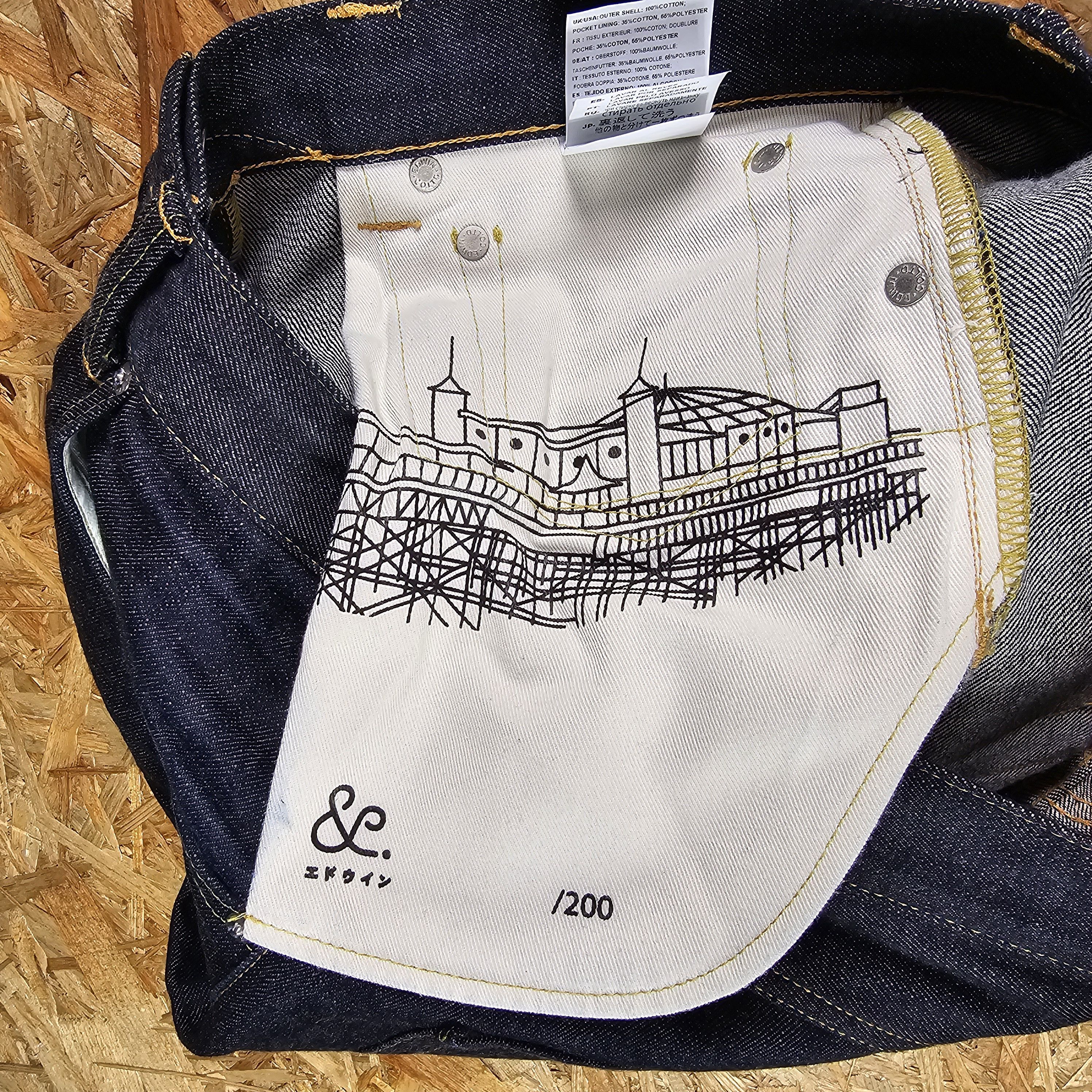Edwin × Japanese Brand EDWIN Selvedge Denim Jeans Pants ED-55 PEGGS SON 32X32 Size US 31 - 16 Thumbnail