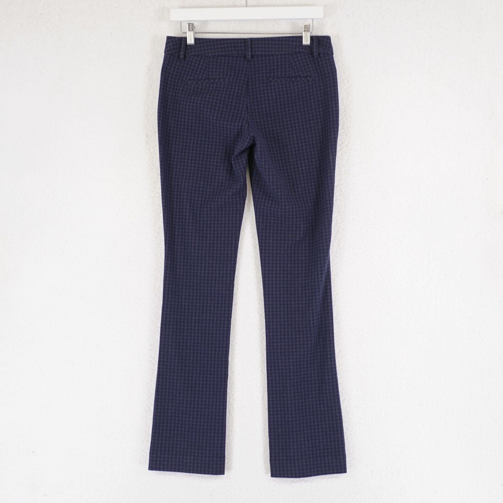 Express Express Columnist Blue Check Polyeter Blend Dress Pants 2R 3 Size 26" / US 2 / IT 38 - 3 Thumbnail