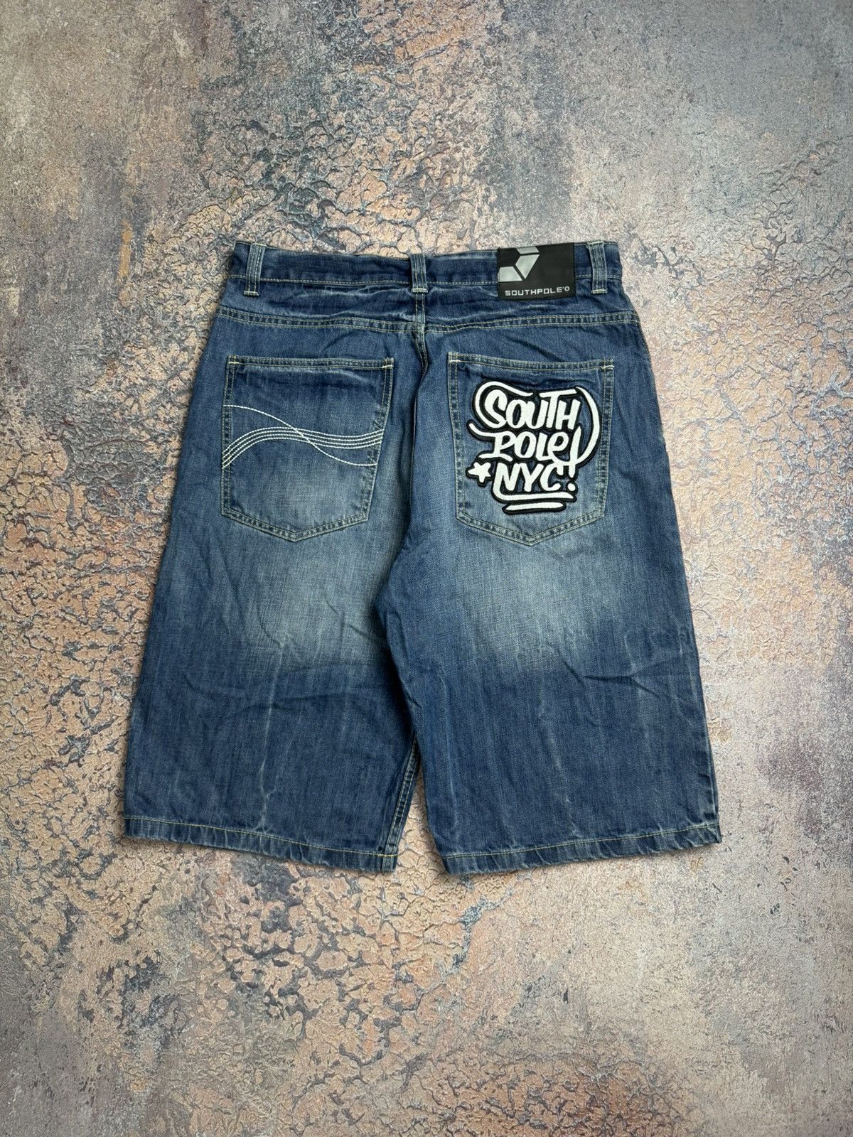 Southpole Southpole shorts, vintage hip hop baggy jeans, 90s size W 36 Size US 36 / EU 52 - 1 Thumbnail