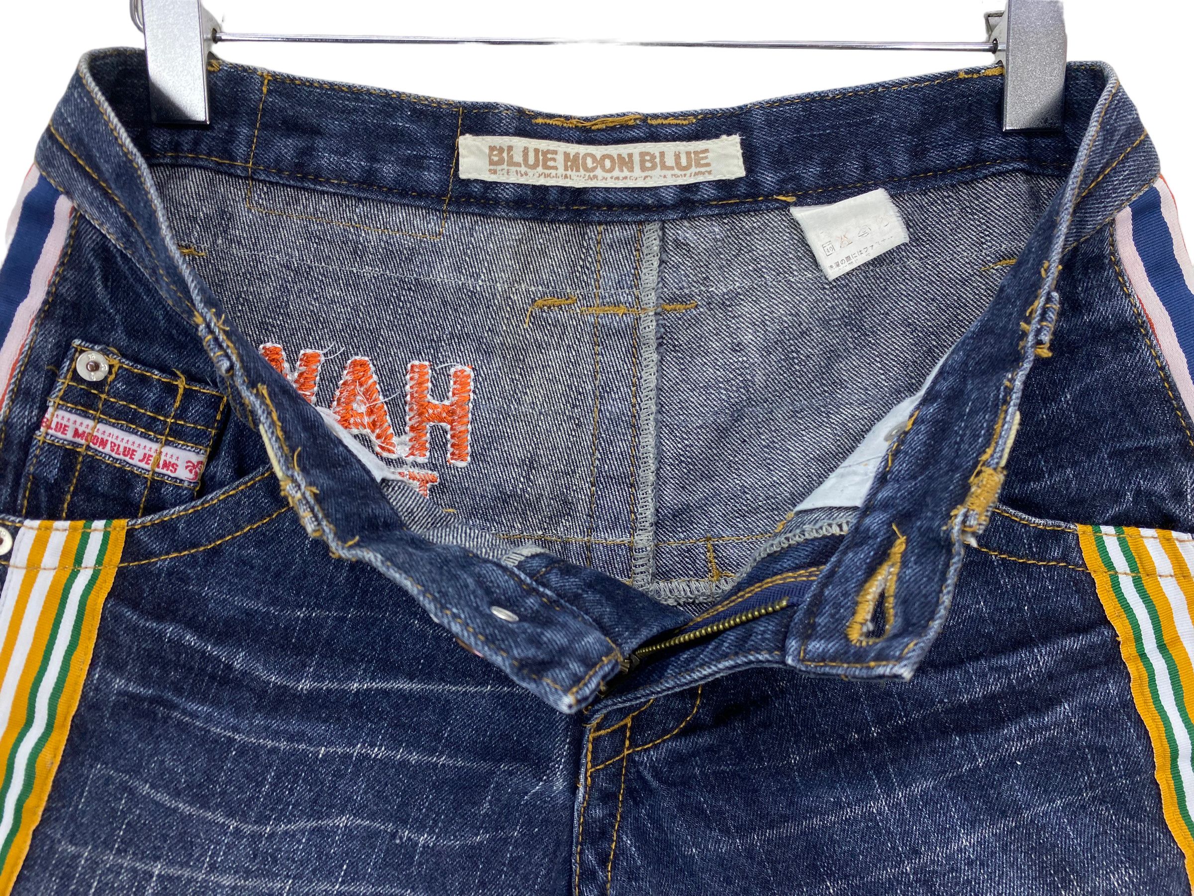 Japanese Brand Japanese Blue Moon Denim - Spellout Jeans - Blue Japan Size US 30 / EU 46 - 4 Thumbnail