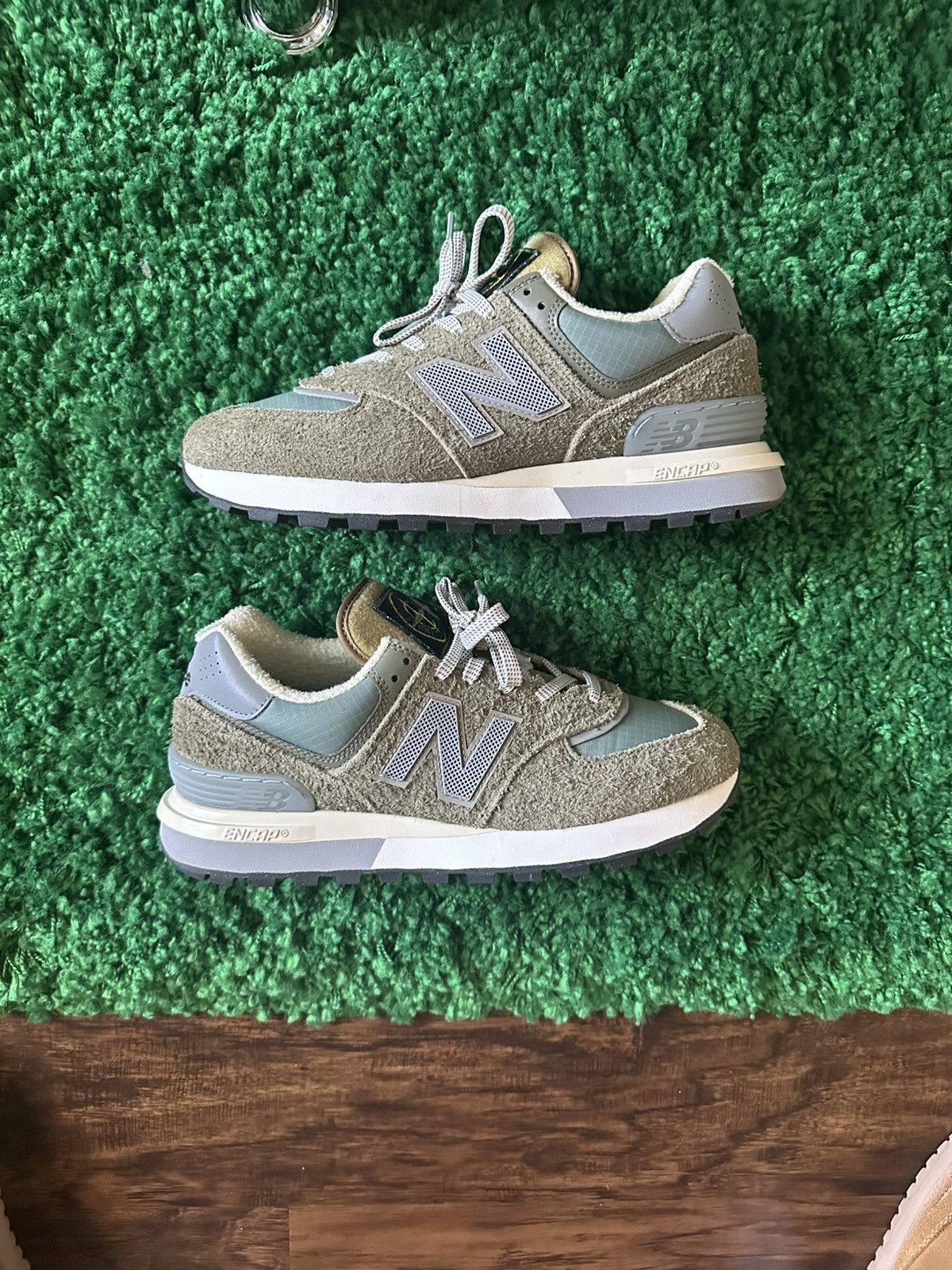 New Balance × Stone Island New Balance 574 Legacy x Stone Island Size US 9.5 / EU 42-43 - 1 Thumbnail