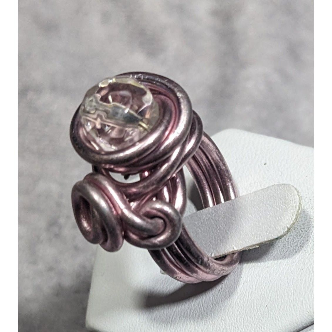 Other Handmade Abstract Pastel Pink Finished Aluminum Wire Wrapped Size ONE SIZE - 10 Thumbnail
