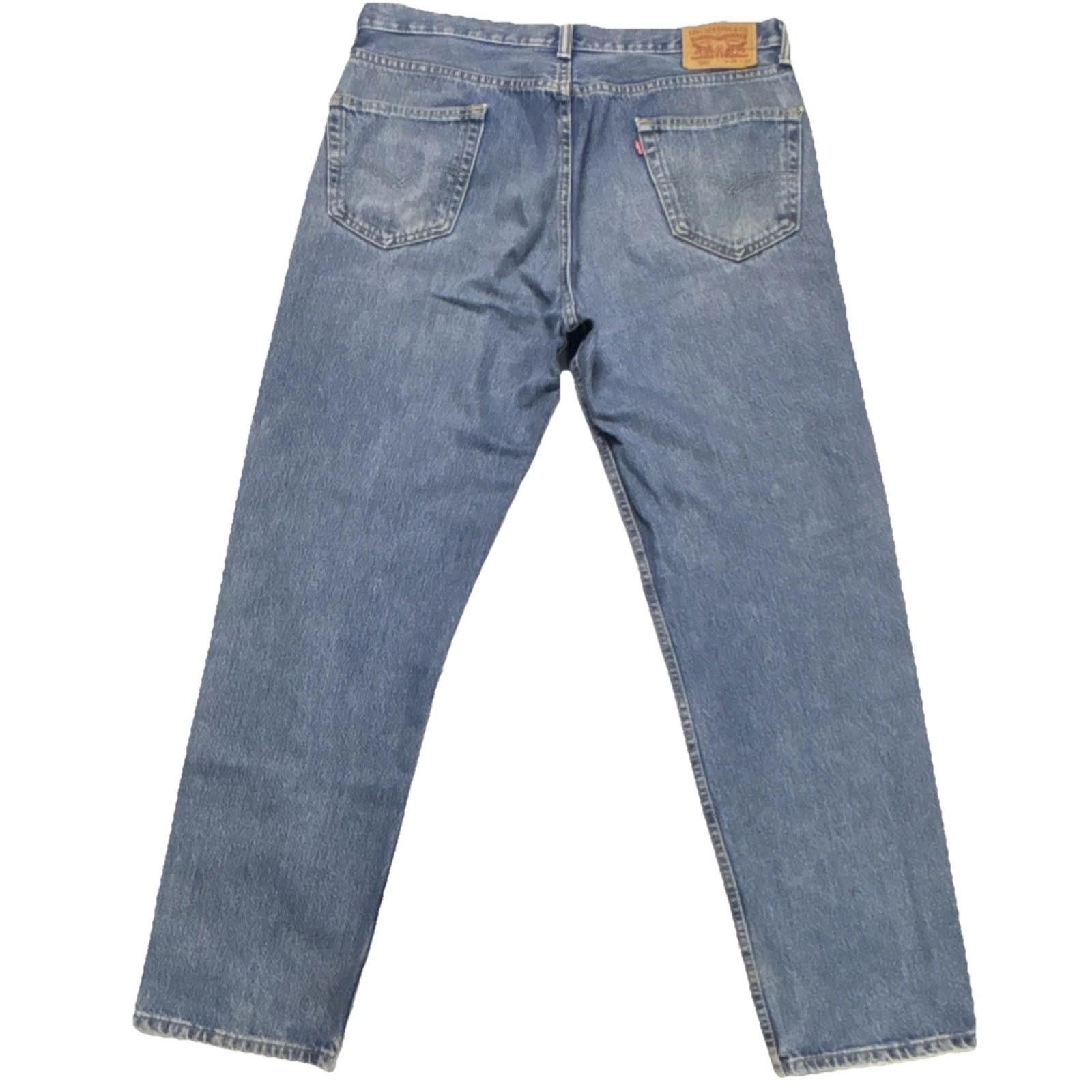 Levi's Levi's Relaxed Straight Men Jeans Denim Medium Wash 36x34 Size US 36 / EU 52 - 8 Thumbnail