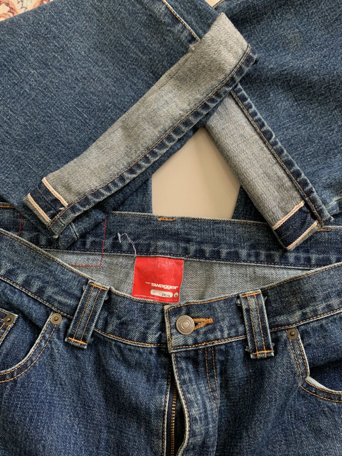Swagger Swagger Japan Denim Redline Selvedge Baggy Jeans Size US 36 / EU 52 - 5 Thumbnail