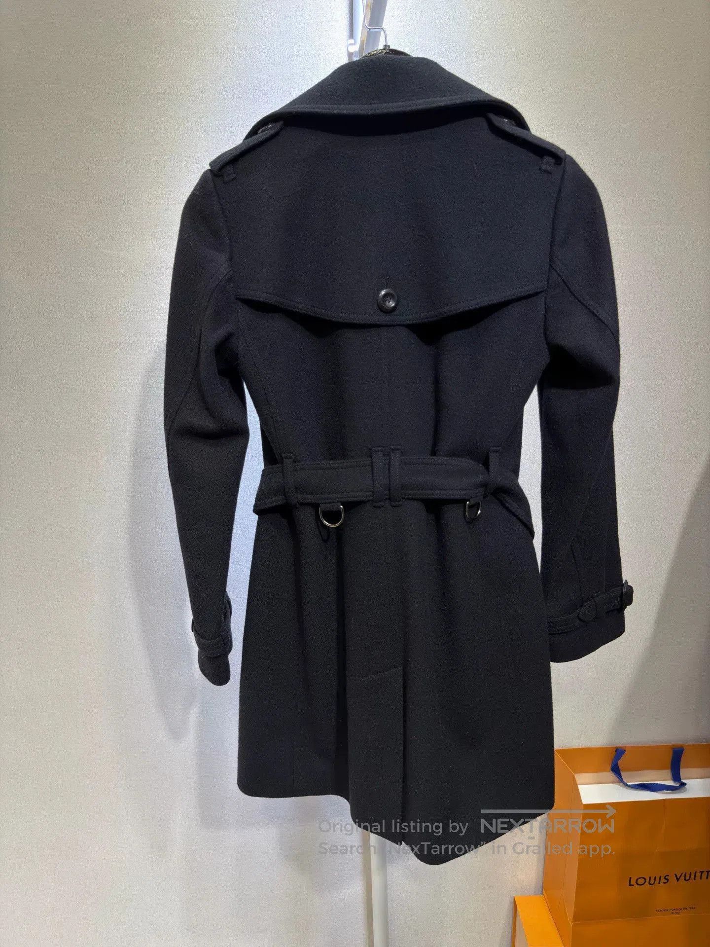Burberry Burberry Black Wool Coat Size UK4. Size XL / US 12-14 / IT 48-50 - 2 Thumbnail