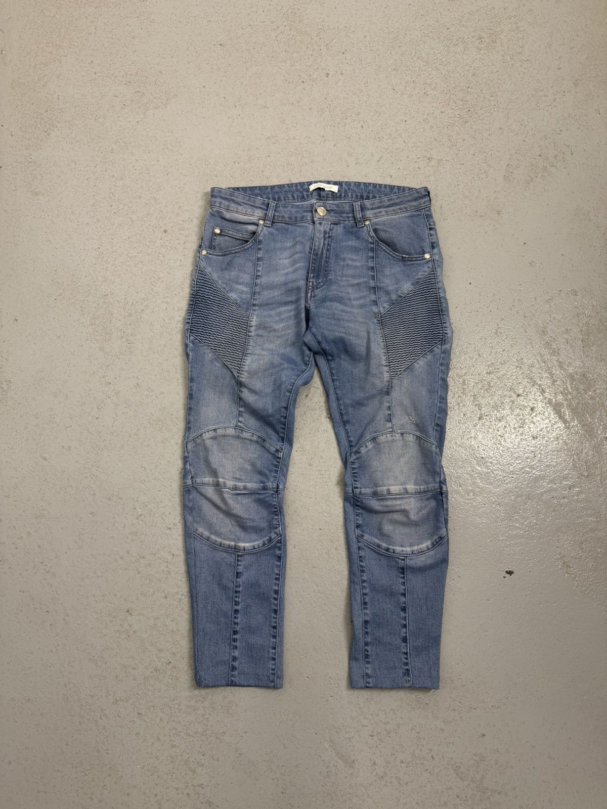 Pierre Balmain Pierre Balmain Biker Jeans Size US 33 - 1 Thumbnail