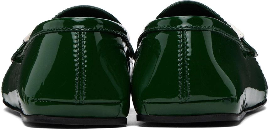 Salvatore Ferragamo o1s1rm0924 Hardware Loafers in Inkwell Green Size US 7 / EU 40 - 2 Thumbnail