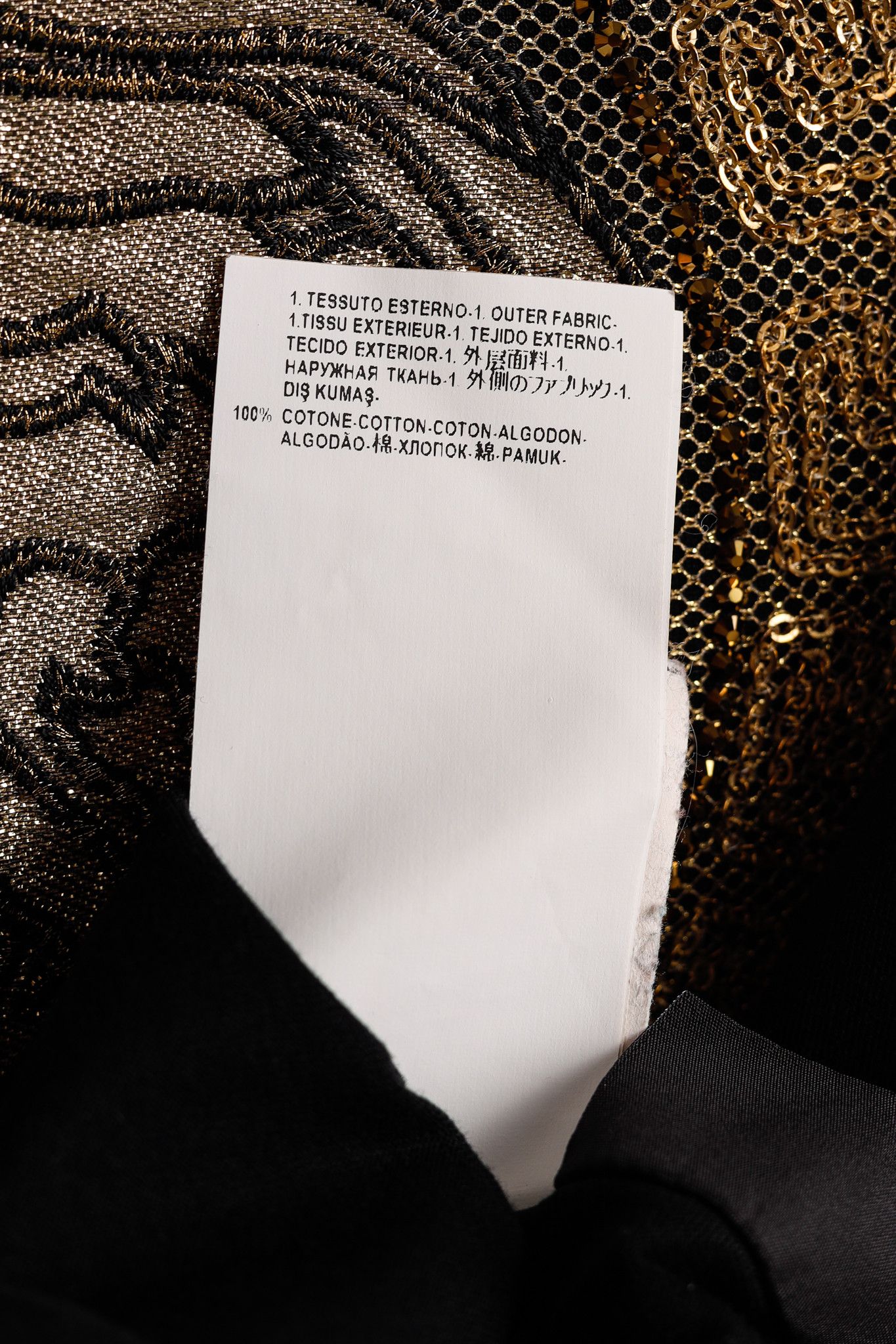 Versace Versace Cotton Jersey Rhinestone & Chainlink Medusa Tee Size L / US 10 / IT 46 - 10 Thumbnail