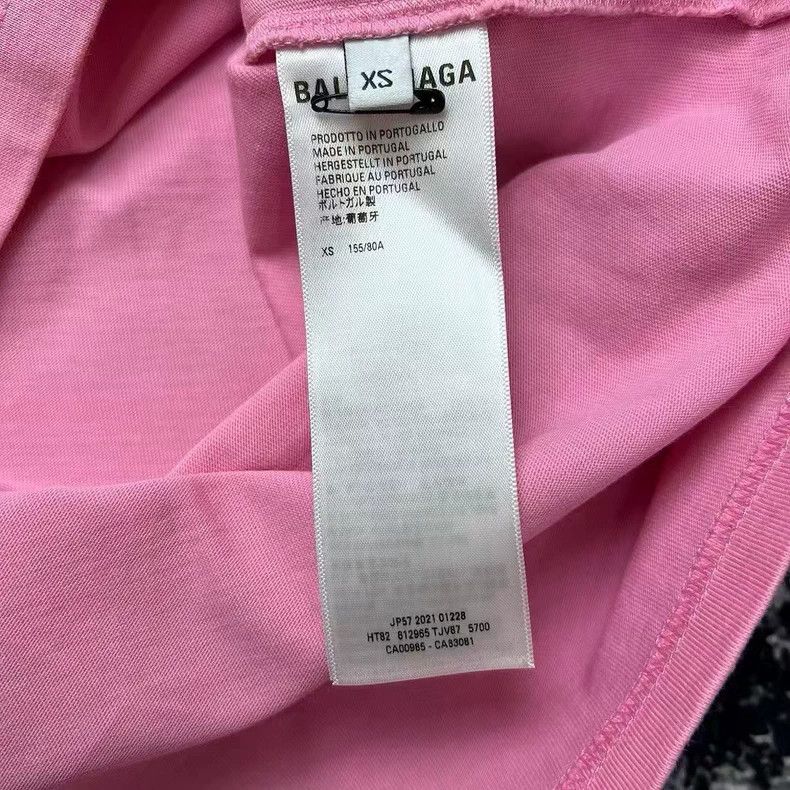 Balenciaga Balenciaga Pink double-B embroidered short sleeves Size XS / US 0-2 / IT 36-38 - 4 Thumbnail