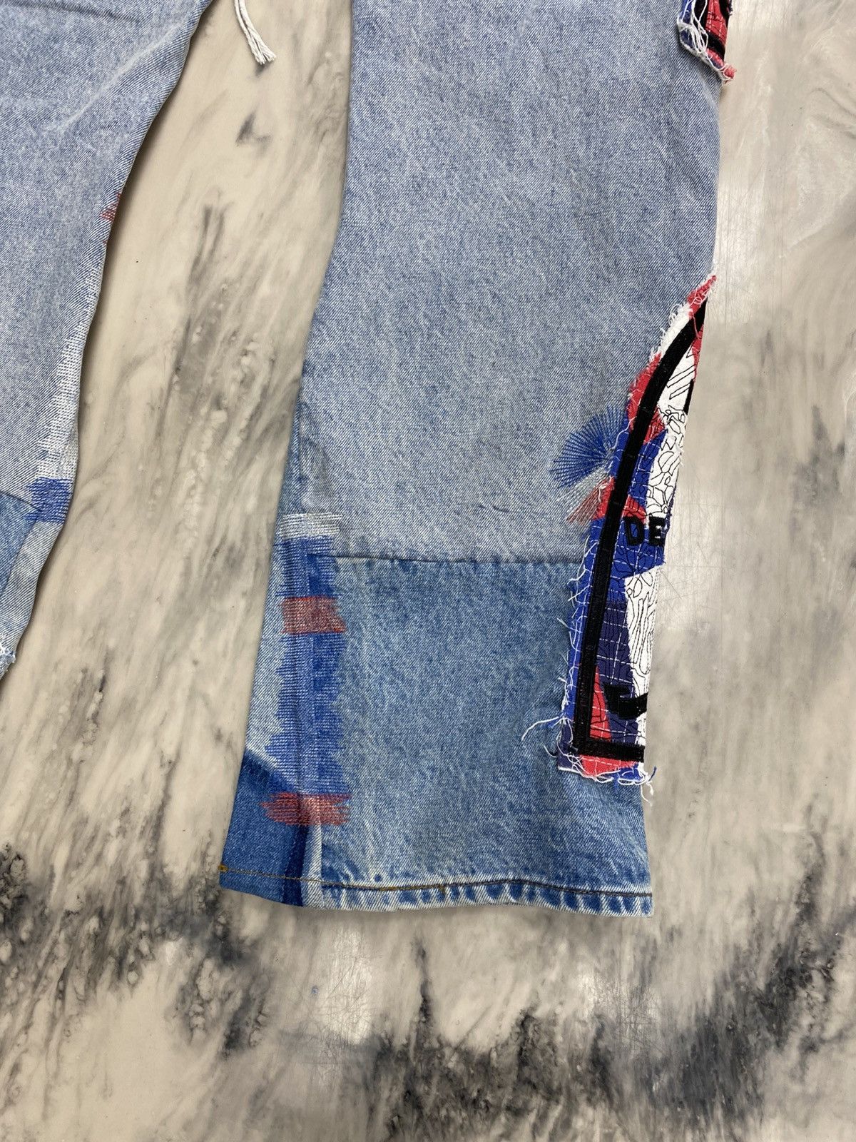 Who Decides War Who Decides War stained glass denim jeans 36 authentic Size US 36 / EU 52 - 12 Thumbnail