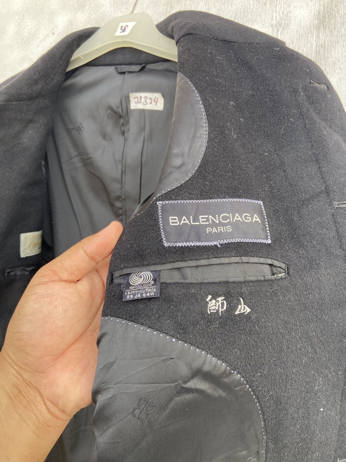 Balenciaga × Vintage Vintage Balenciaga Cashmere Overcoat Size US M / EU 48-50 / 2 - 6 Thumbnail