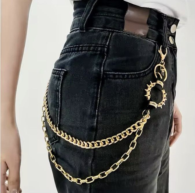 Designer × Other Streetwear Metal Punk Rock Hip Hop Keychain Chain Size ONE SIZE - 4 Thumbnail