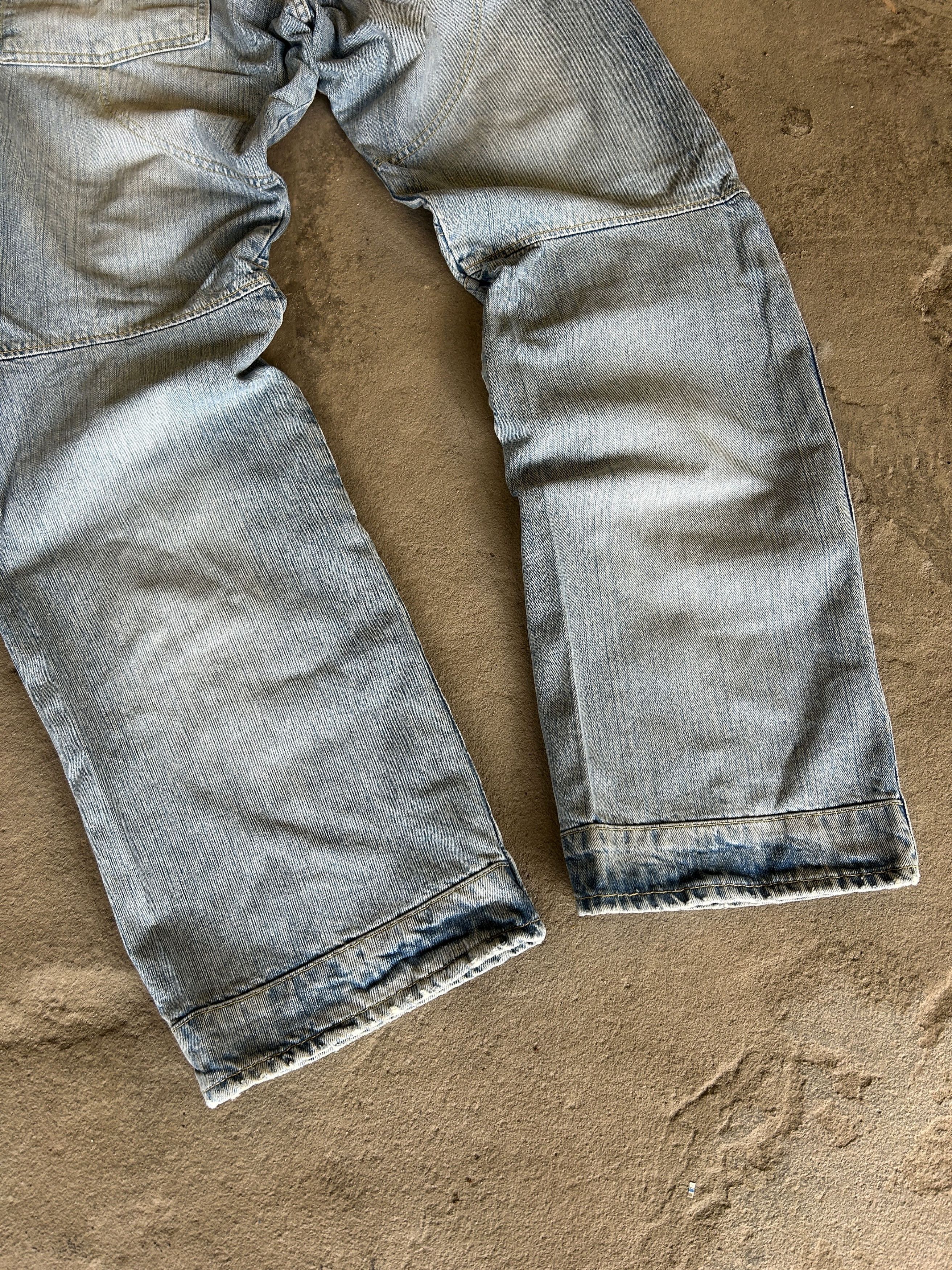 Designer 💥 JUNYA WATANABE BALENCIAGA STYLE DISTRESSED JEANS Size US 32 / EU 48 - 3 Thumbnail