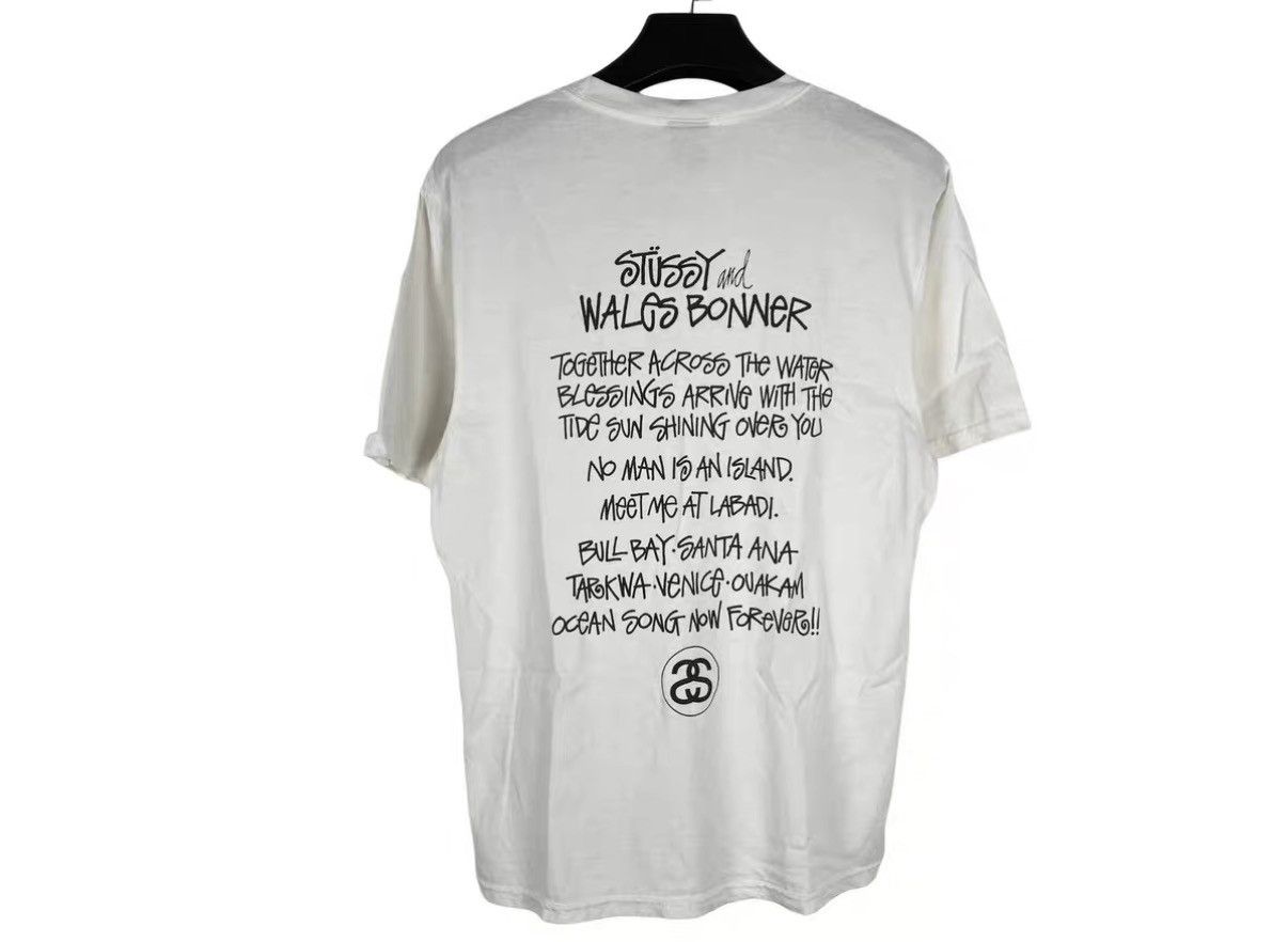 Stussy Stussy x Wales Bonner Collaboration Short Sleeve Tee J31 Size US M / EU 48-50 / 2 - 2 Thumbnail