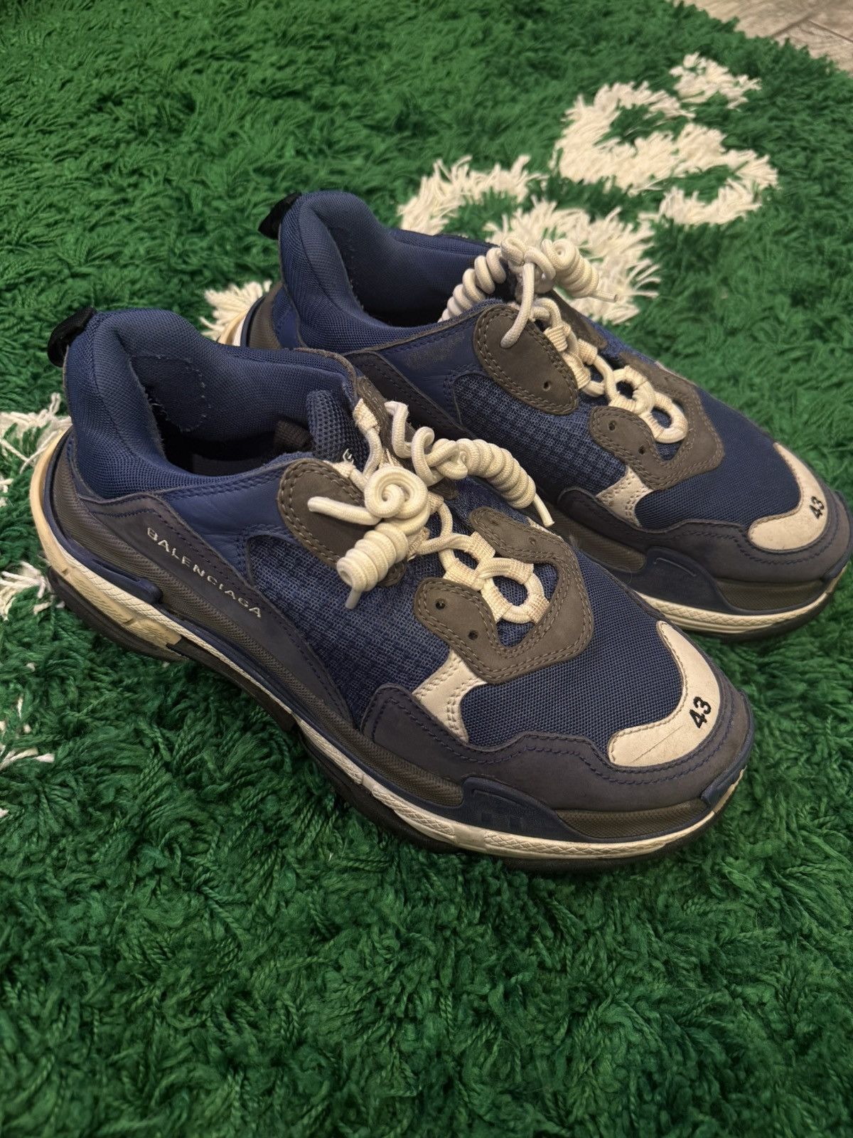 Balenciaga Balenciaga Triple S Blue Size US 10 / EU 43 - 1 Thumbnail
