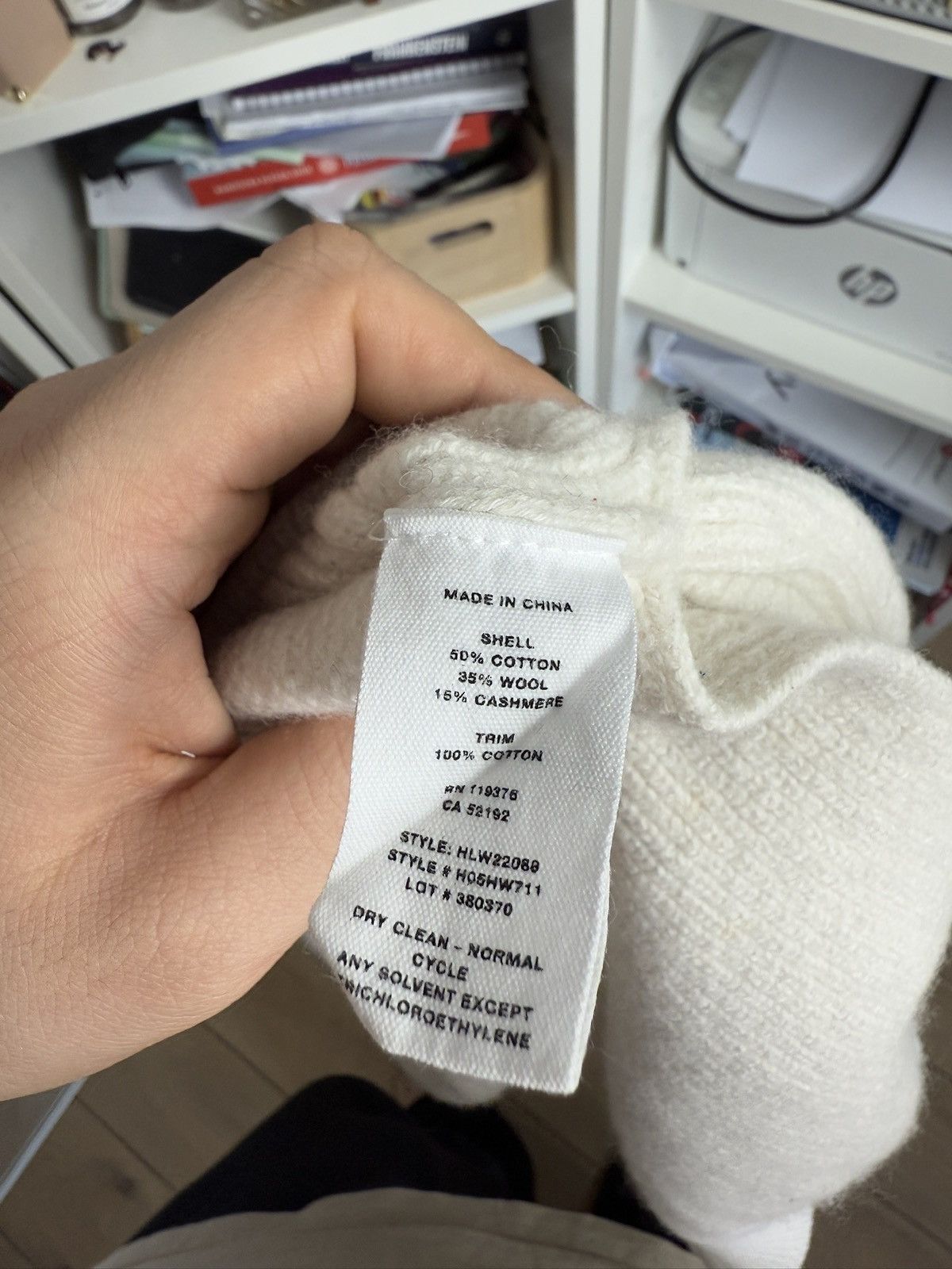 Helmut Lang Helmut Lang cotton wool & cashmere sweater XS archive rare Size XS / US 0-2 / IT 36-38 - 6 Thumbnail