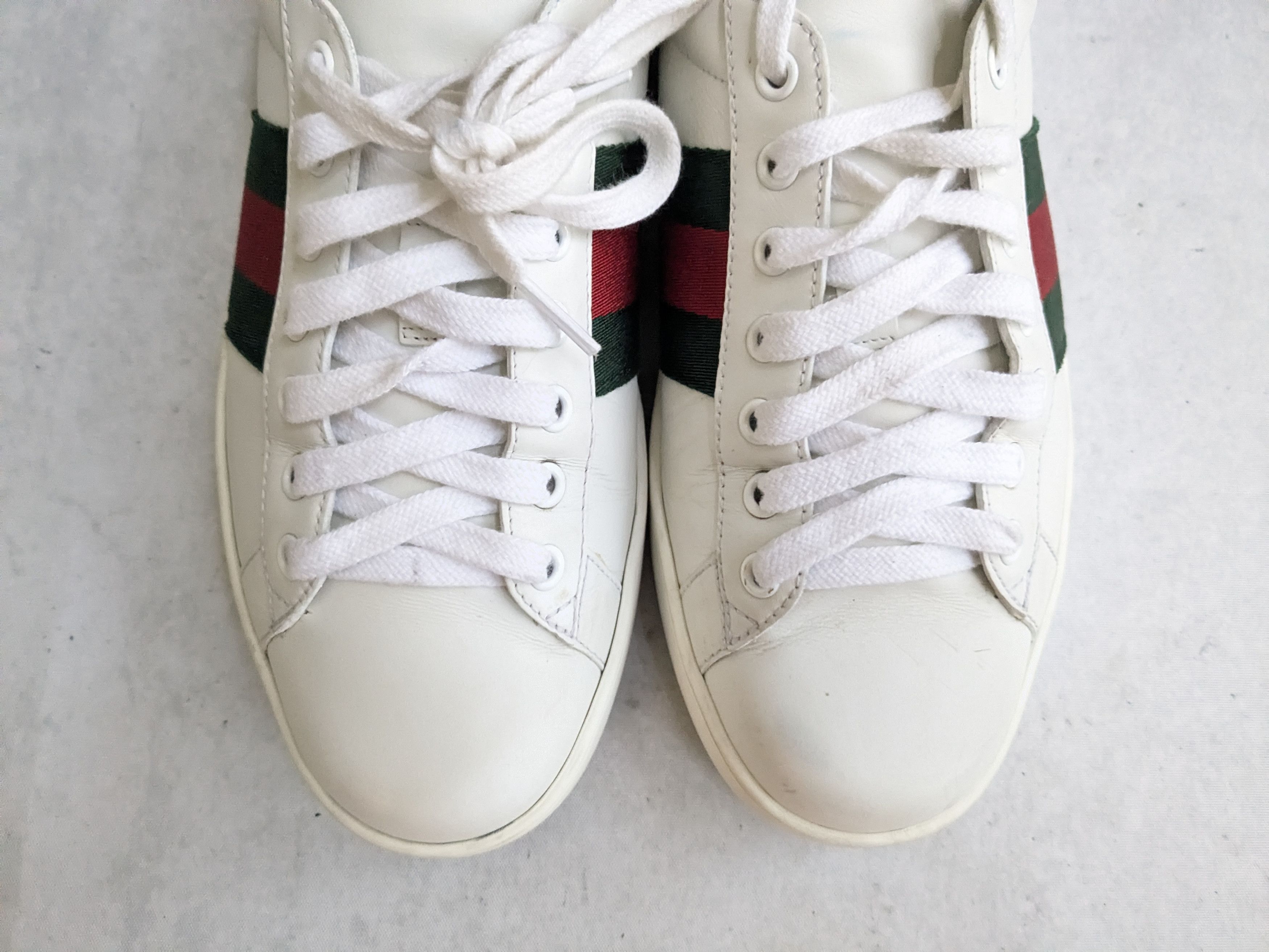 Gucci Gucci Ace Sneakers 8 White Low Tops Leather Size US 8 / EU 41 - 2 Thumbnail