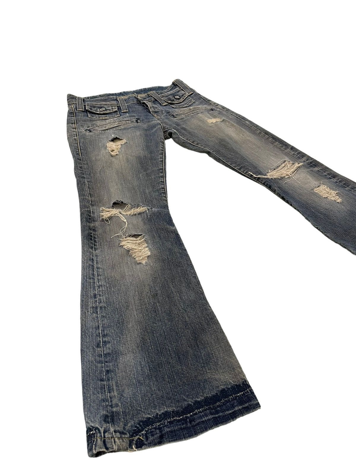 Flare Jeans Gstar Raw Distress Low Rise Boot Cut 6🟦5