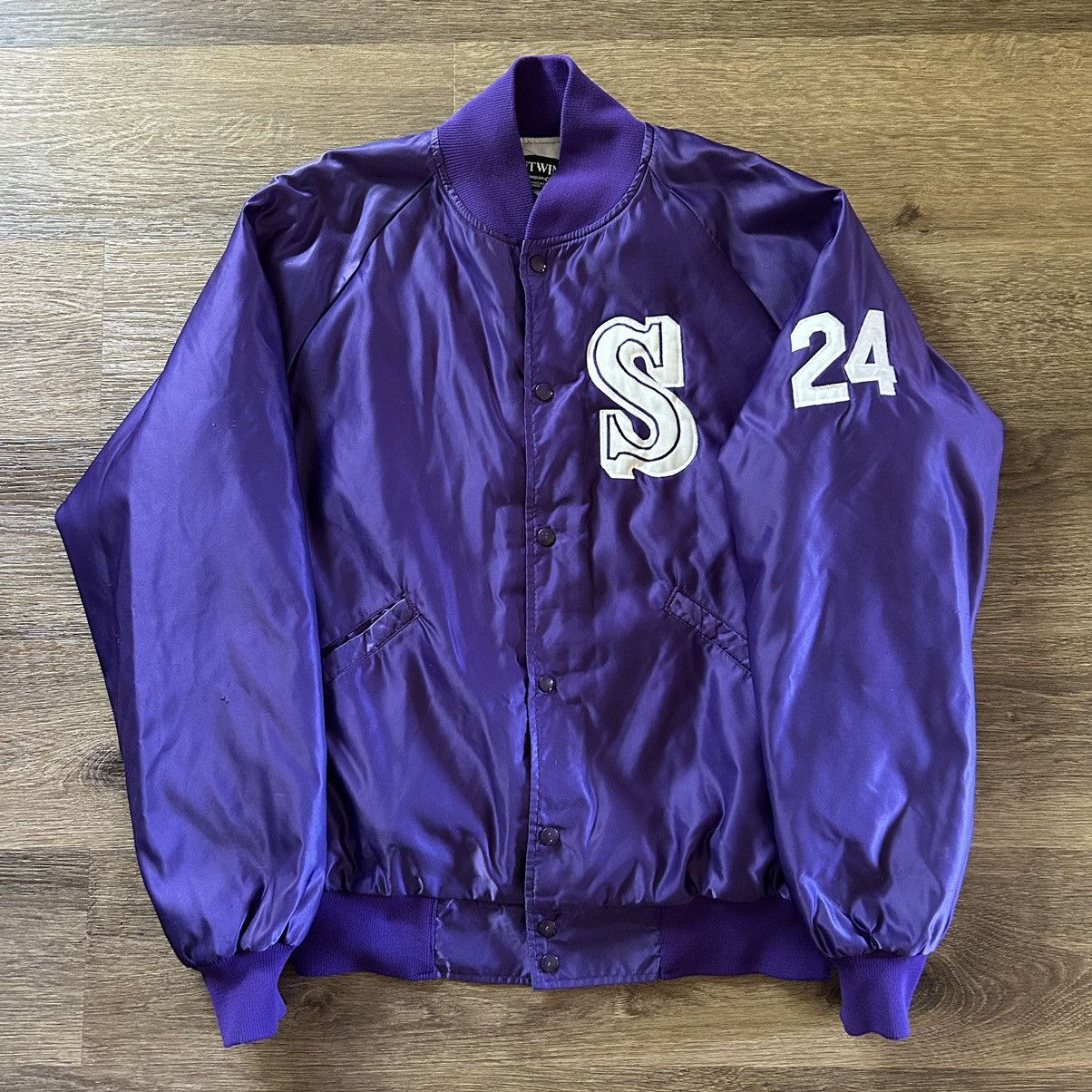 Starter Vtg 80s Griffey Jr satin jacket Size US XXL / EU 58 / 5 - 1 Thumbnail