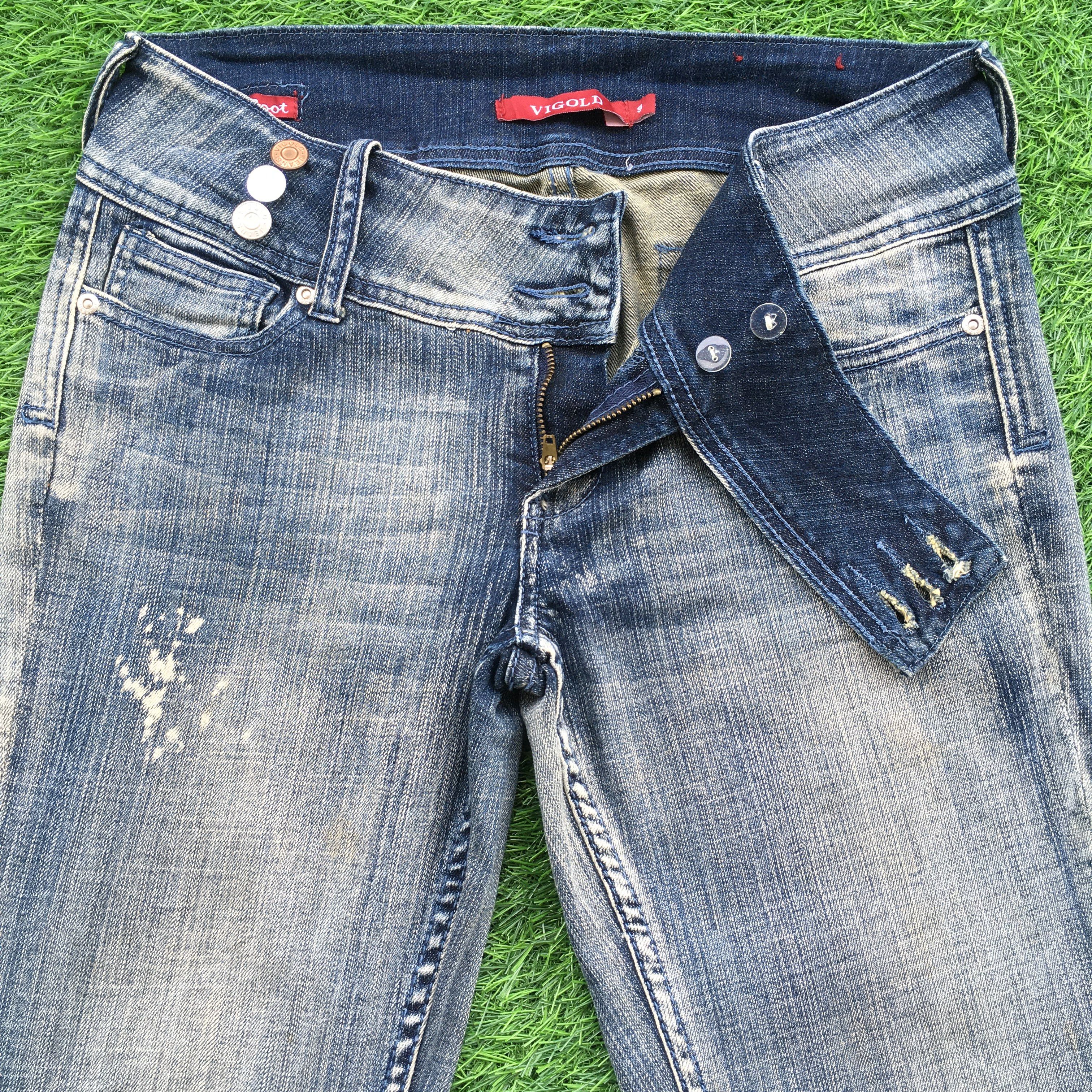 Japanese Brand Japanese Low Waist Flared Jeans #D-987 Size 29" - 3 Thumbnail