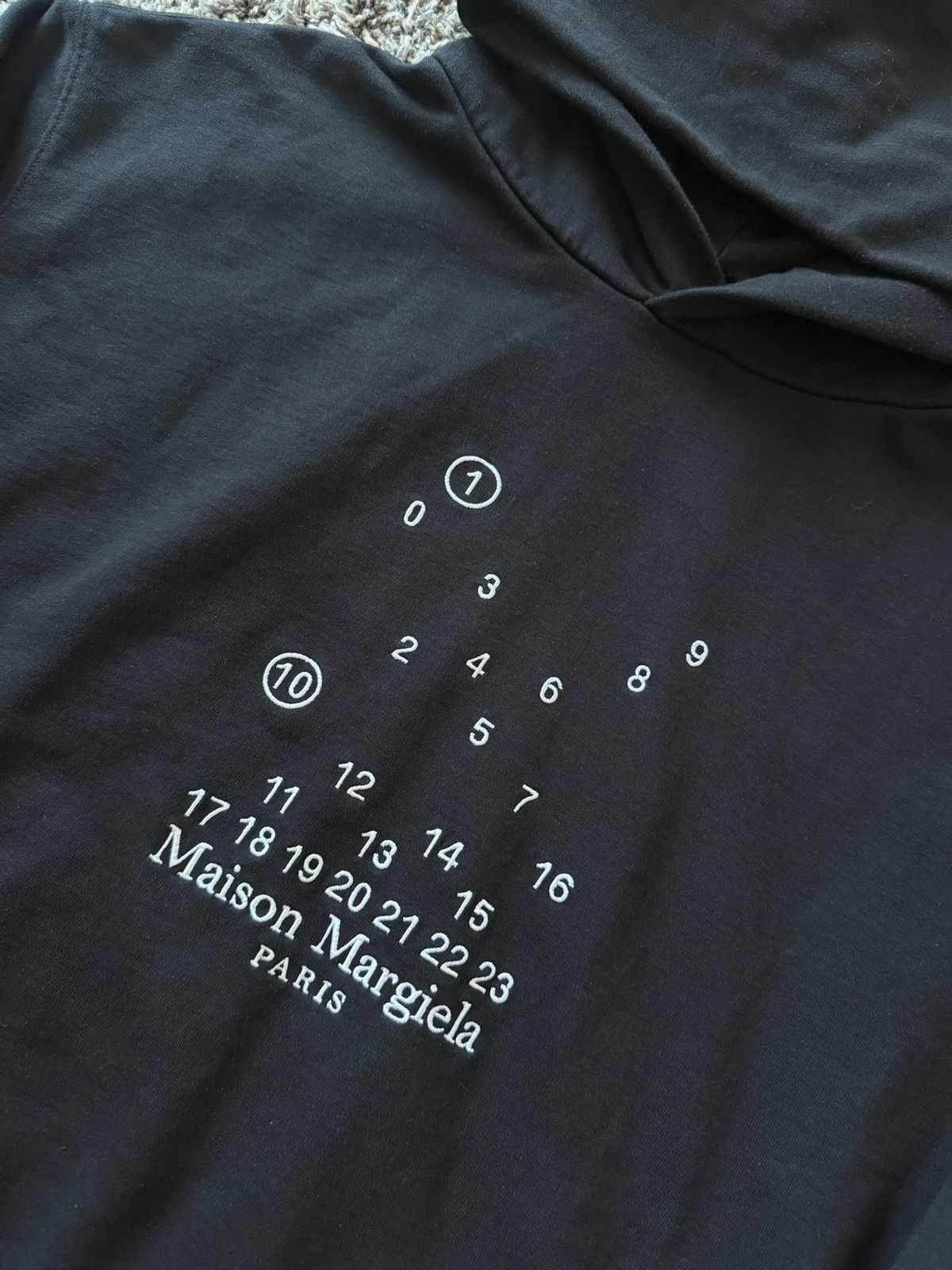 Maison Margiela Maison Margiela Numbers Logo Hoodie Size US L / EU 52-54 / 3 - 2 Thumbnail