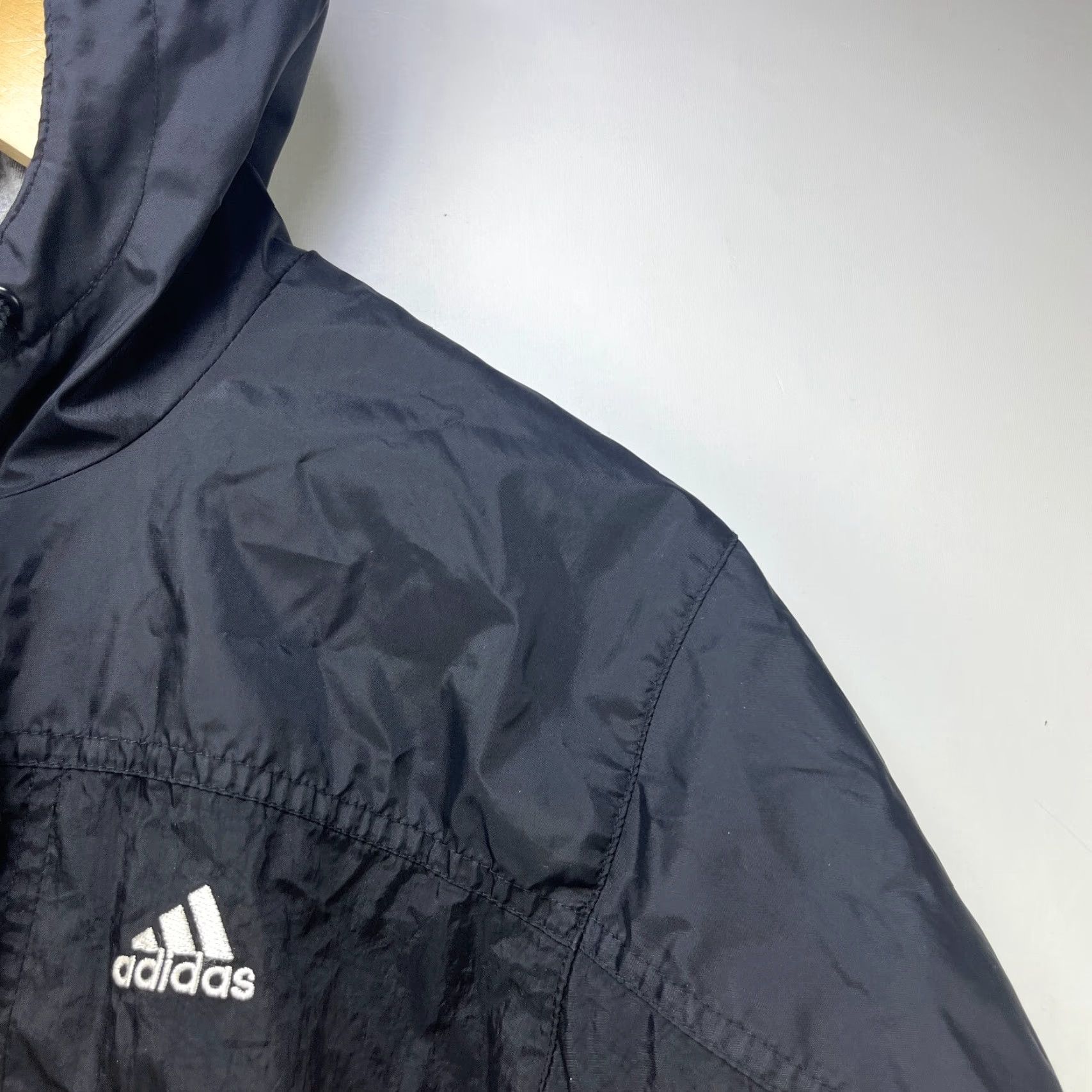 Adidas Vintage LL Bean Anorak Windbreaker Jacket M Black - Men's Activewear, Nylon, Jacket, Size M, Windbreaker, 90s, Vintage, Mens Size US M / EU 48-50 / 2 - 3 Thumbnail