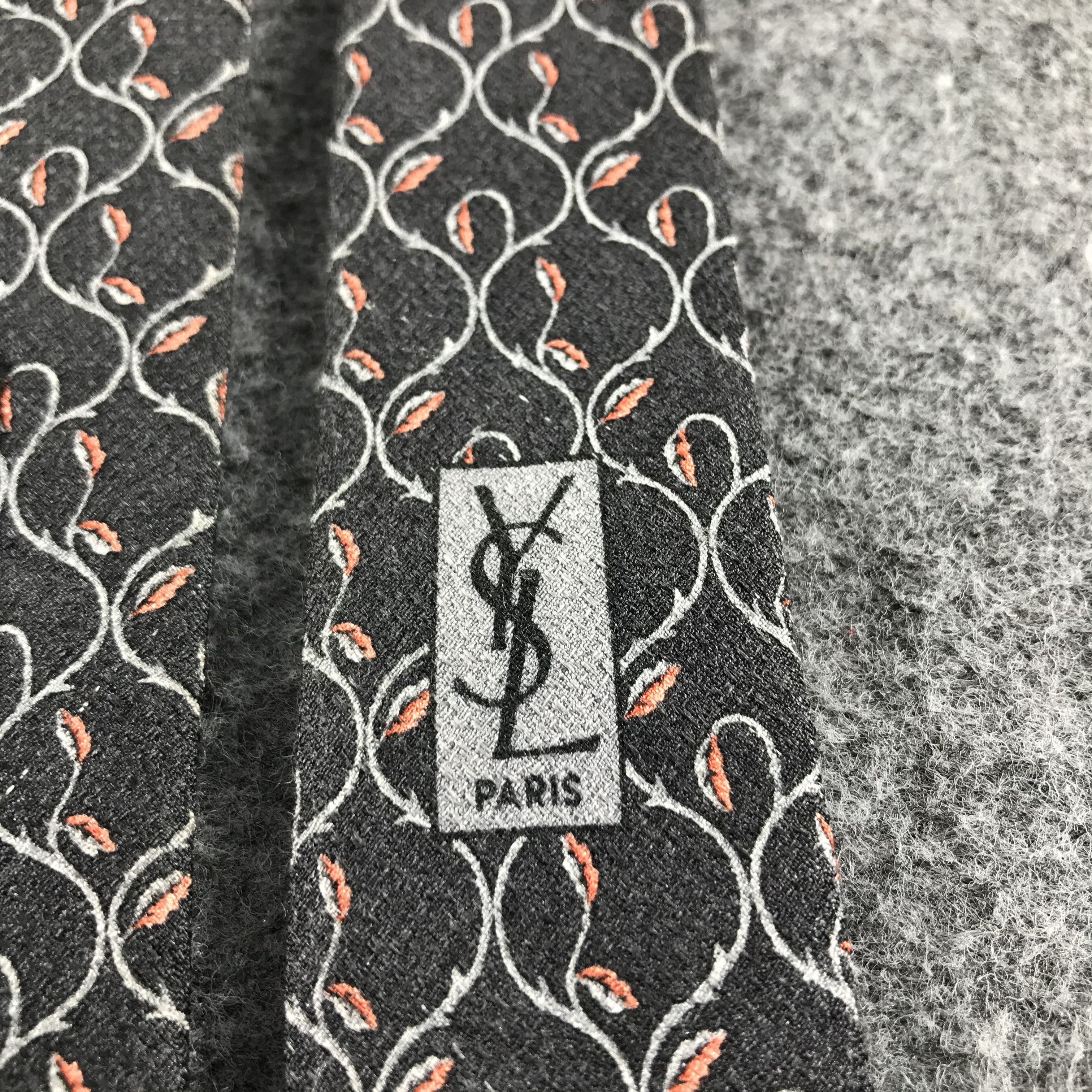 Yves Saint Laurent Vintage Yves Saint Laurent Floral Silk Neck Ties T39 Size ONE SIZE - 4 Thumbnail