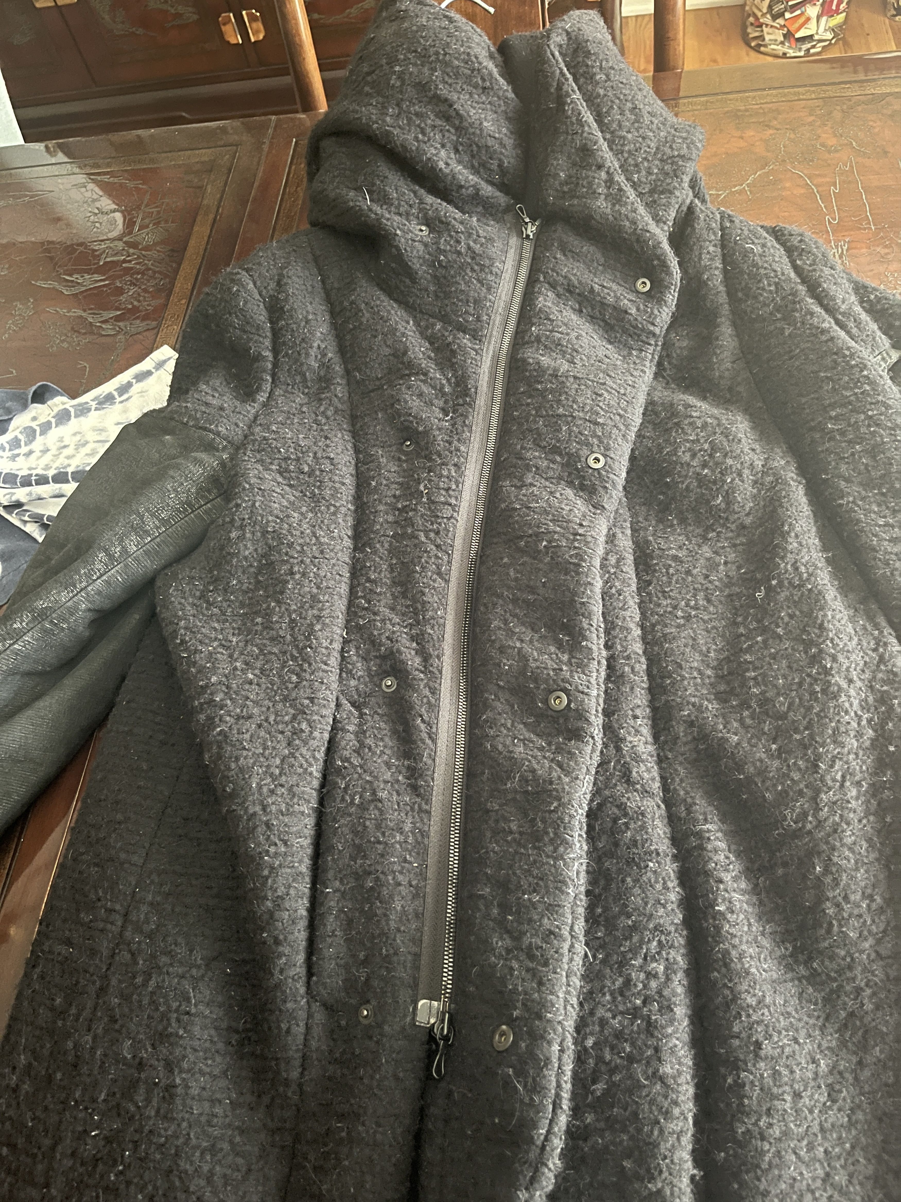 Julius Incredibly Warm Wool Leather Down Heavy Coat Size US M / EU 48-50 / 2 - 8 Thumbnail