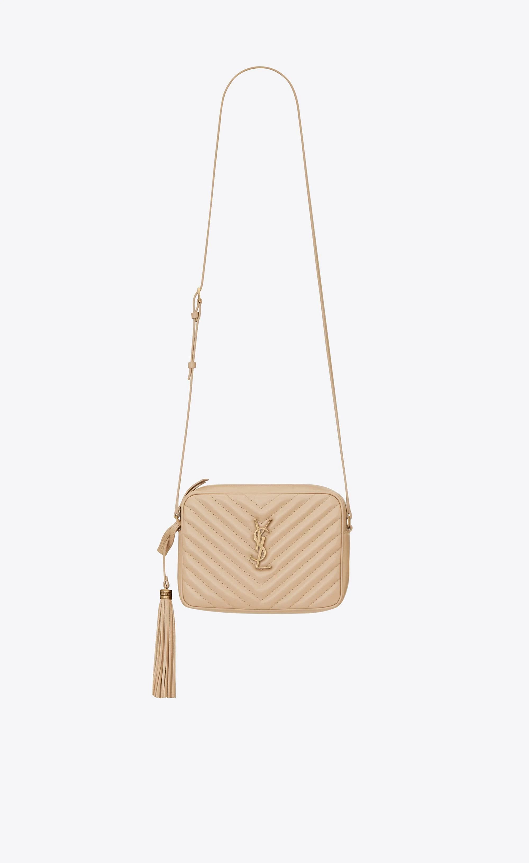 Saint Laurent Paris o1s1wg111124 Size: OS / Lou in Ouilted Leather Bag in Beige Size ONE SIZE - 1 Thumbnail