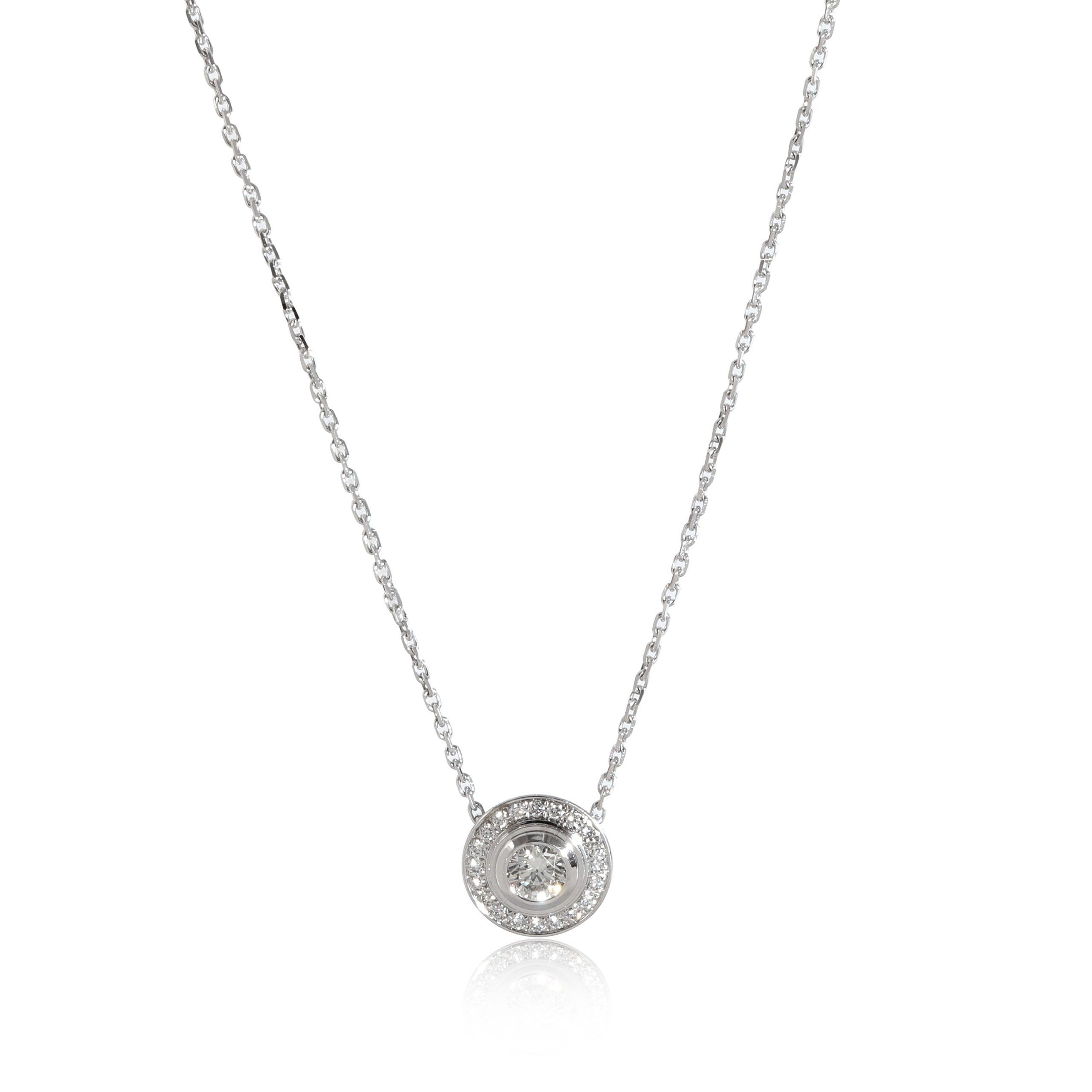 image of Cartier D'amour Necklace In 18K White Gold 0.30 Ctw, Women's