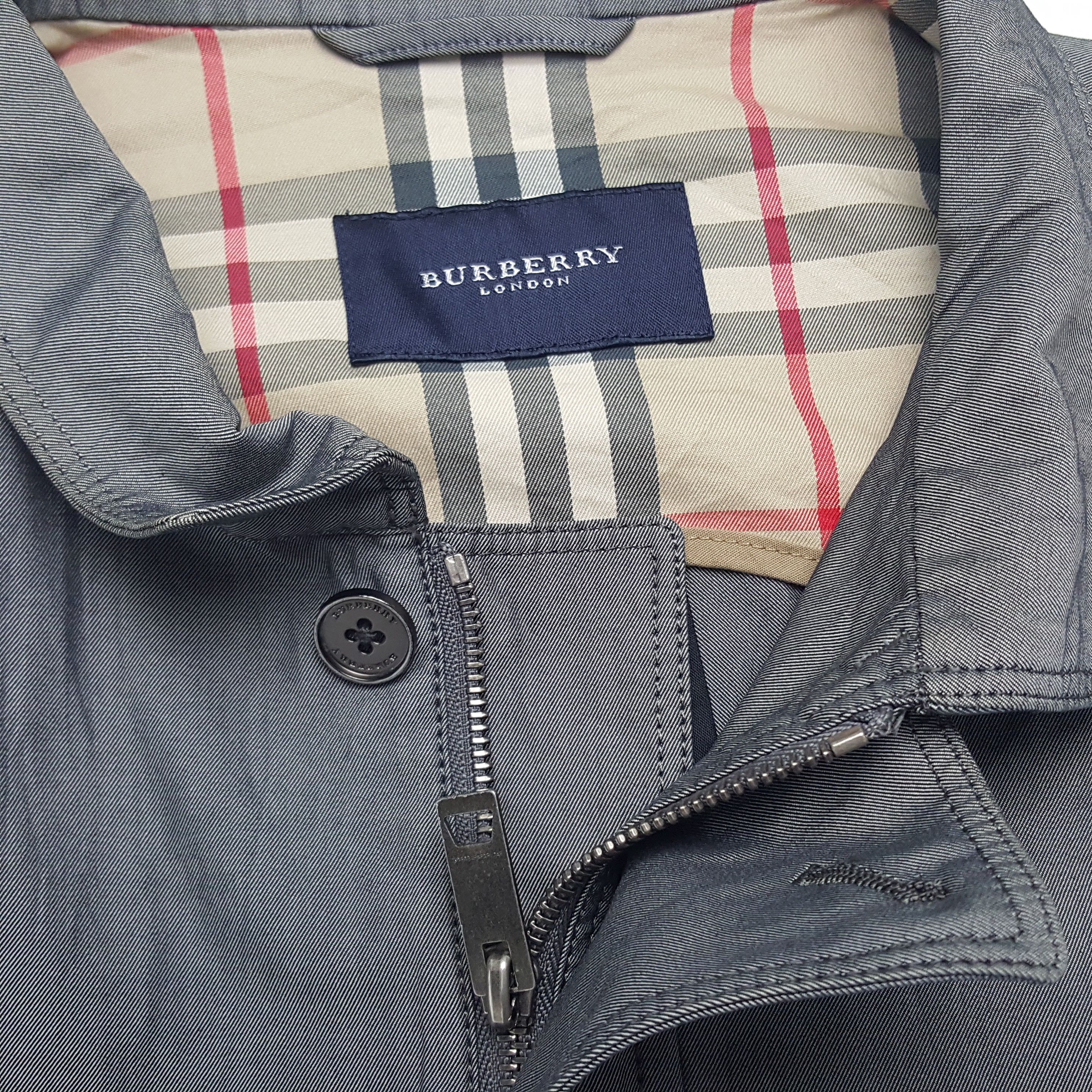 Burberry × Vintage Vintage Burberry London Custom Art Zipper Jacket Size US L / EU 52-54 / 3 - 6 Thumbnail