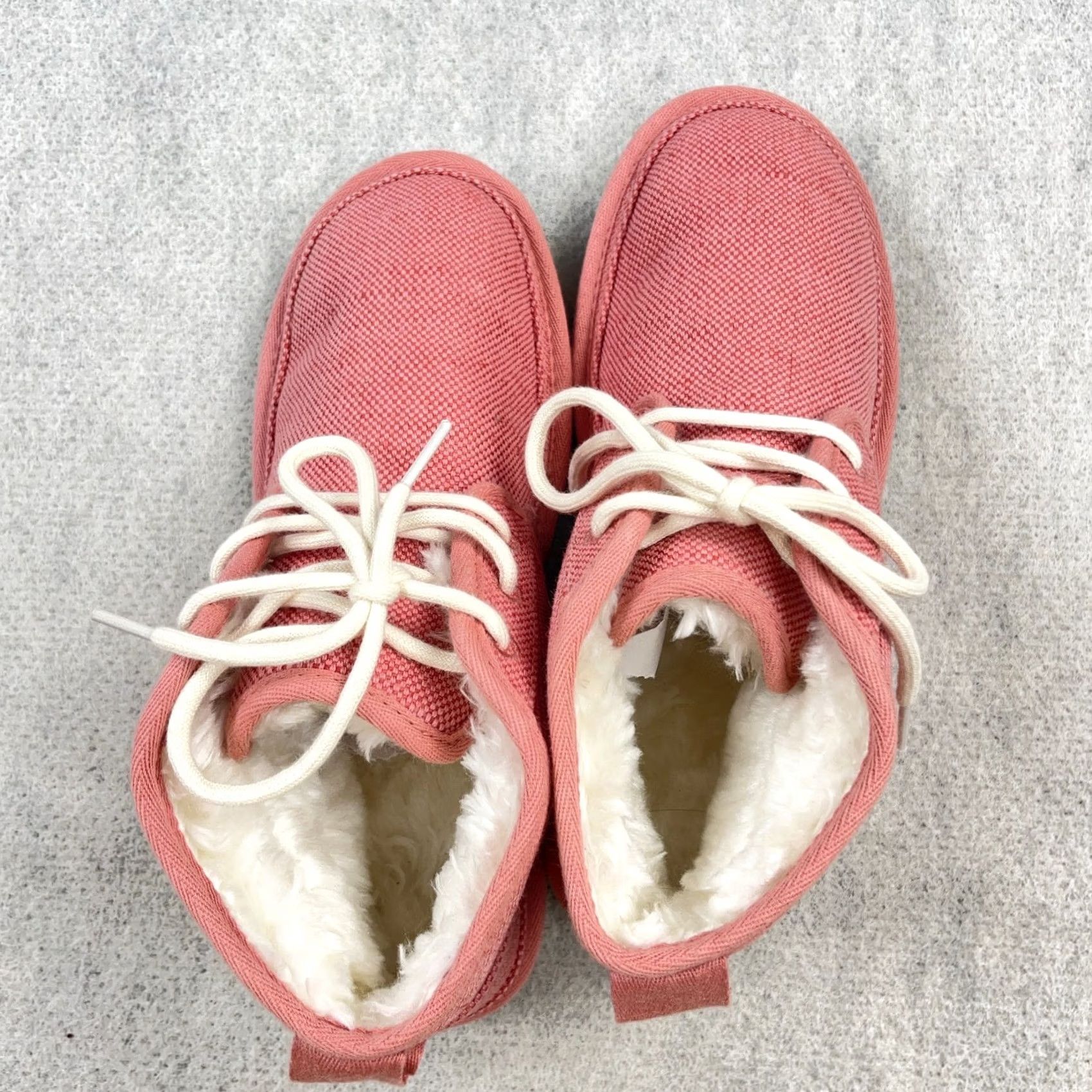 Ugg UGG Neumel Pink Canvas Faux Fur Chukka Boots Women’s Size 8 Casual Winter Flat Heel Boots Women’s M Pink Nature 1119597 Size US 8 / IT 38 - 7 Thumbnail