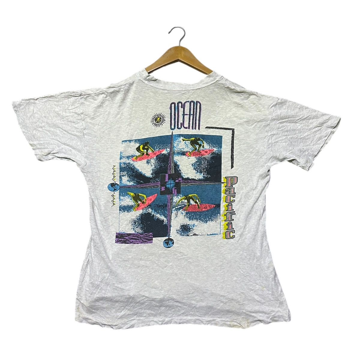 Ocean Pacific Vintage Ocean pacific plantwide backhit tshirt Size US L / EU 52-54 / 3 - 1 Thumbnail