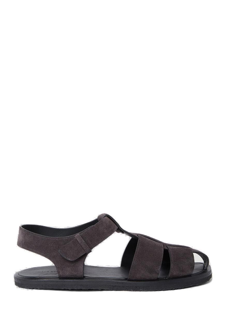 image of The Row Fisherman Sandals in Grey, Men's (Size 11)