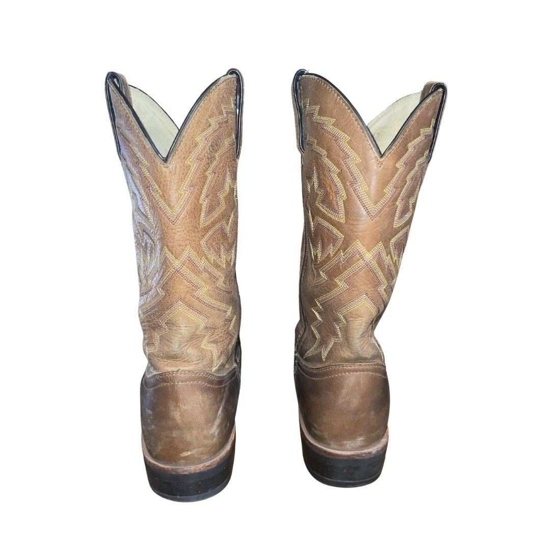 Durango Leather Western Cowboy Two Toned Boots Rebel Rodeo Rancher Size US 10 / EU 43 - 4 Thumbnail