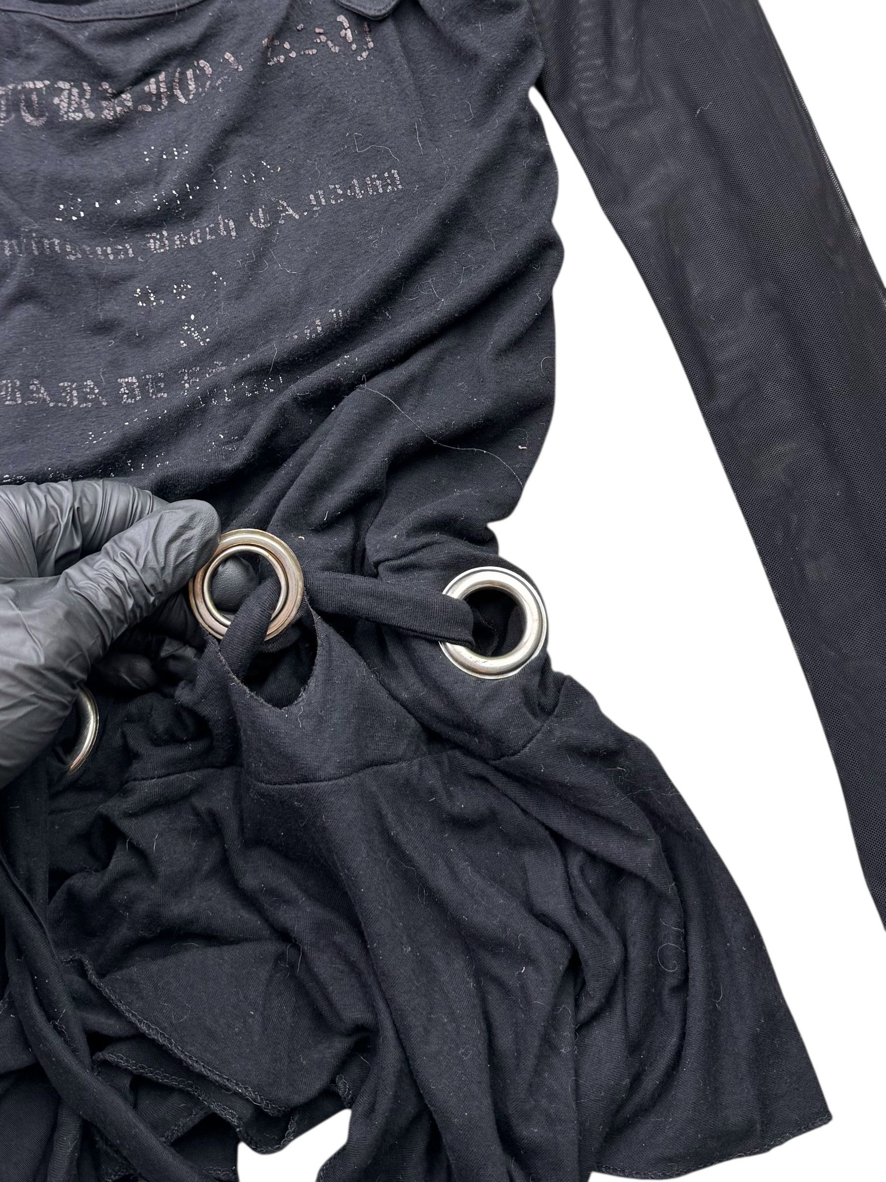 Vintage Vintage Bondage Blouse With Metal Rings W240(V9) Size XS / US 0-2 / IT 36-38 - 4 Thumbnail