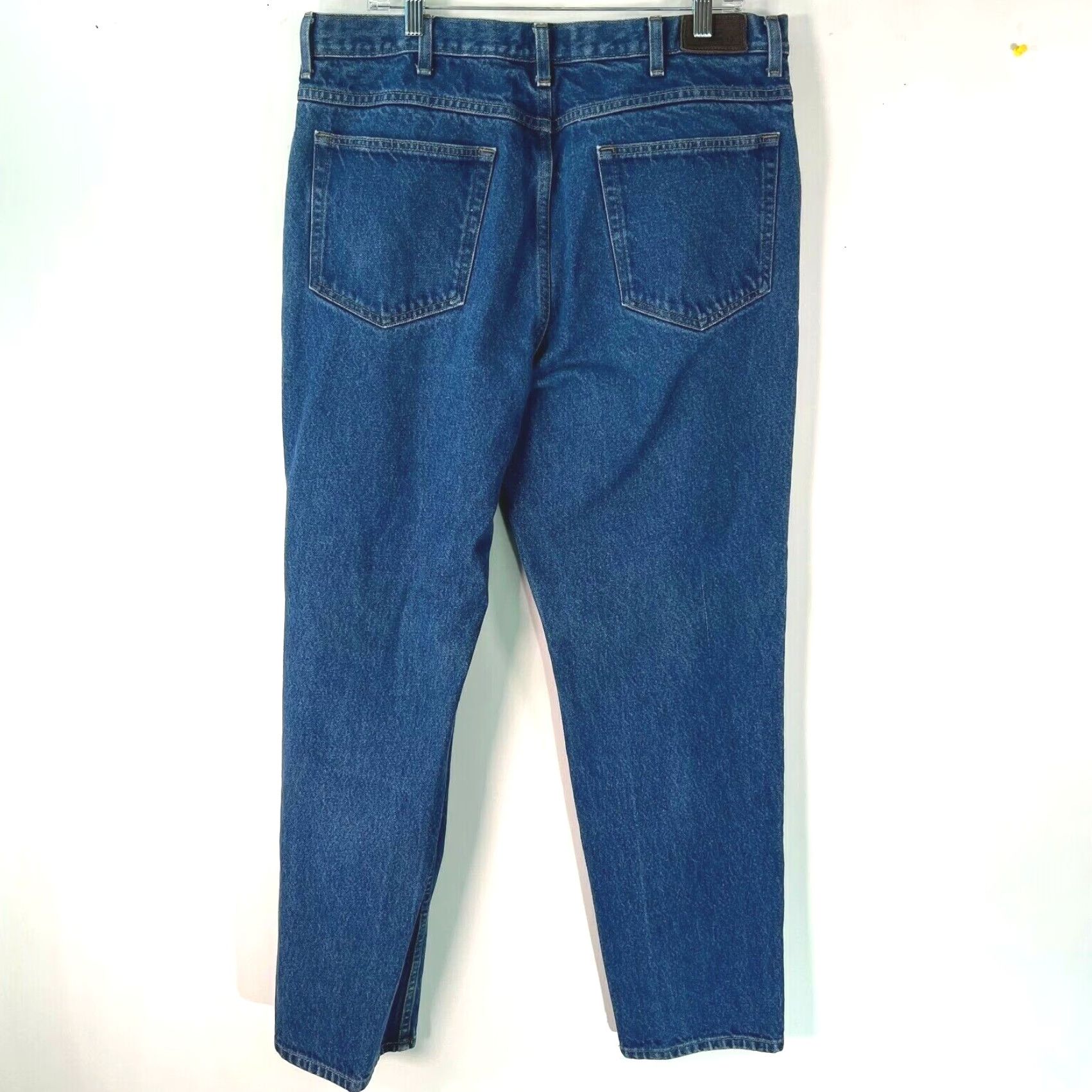 Vintage L.L. Bean Jeans Mens Straight Denim Classic Blue 38X32 Modern 5-Pocket Design Mens Size US 36 / EU 52 - 2 Thumbnail