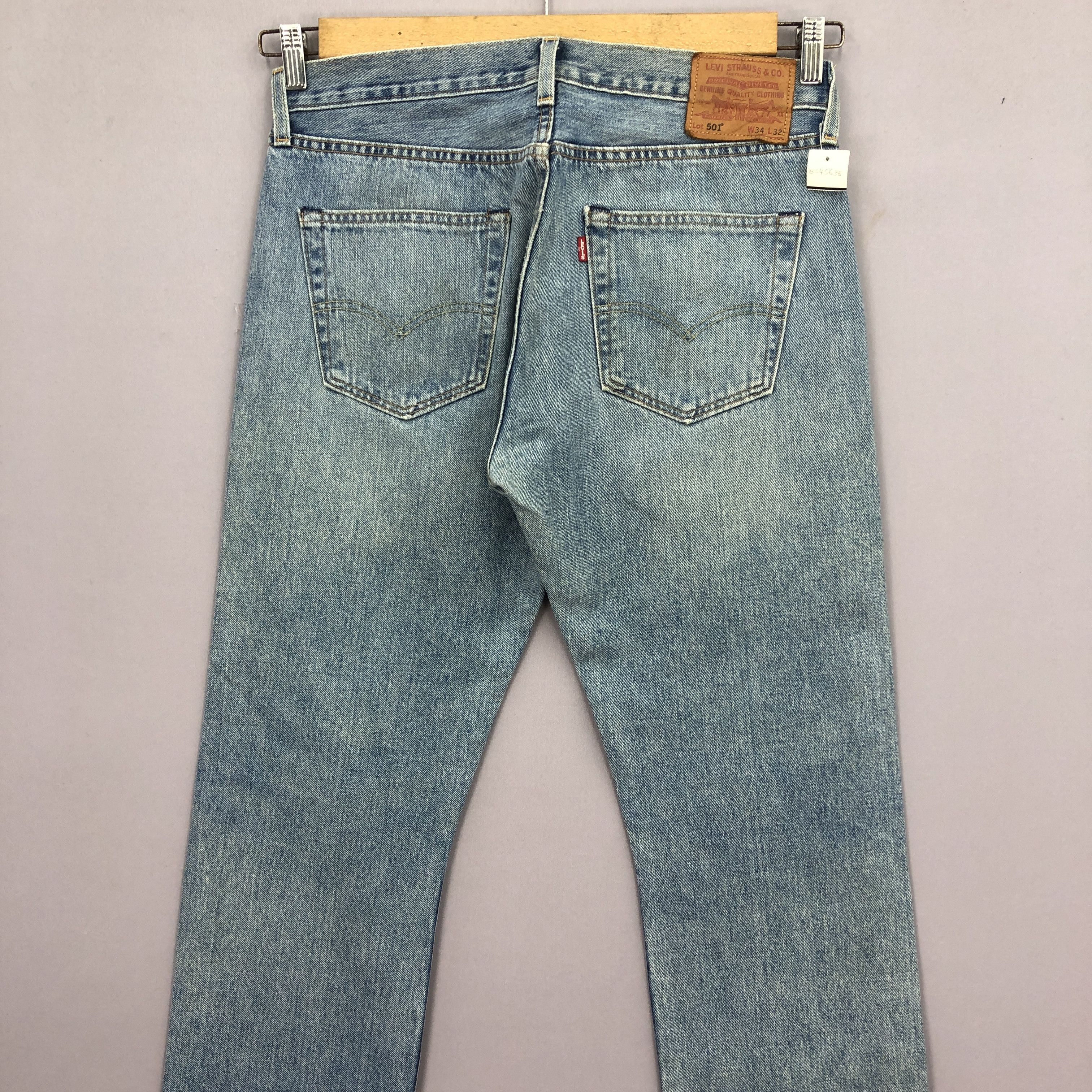 Levi's Vintage Levis 501 Jeans Levi's Faded Distresses Denim Size US 34 / EU 50 - 4 Thumbnail
