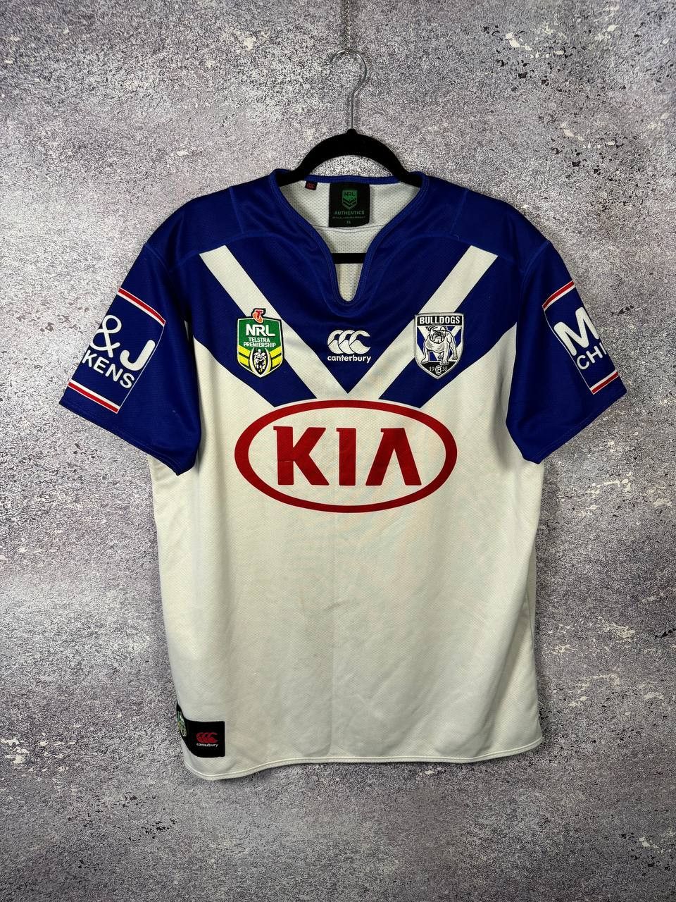 Canterbury of New Zealand Bulldogs 2017 Home Rugby League Jersey NRL Canterbury XL Size US XL / EU 56 / 4 - 1 Thumbnail