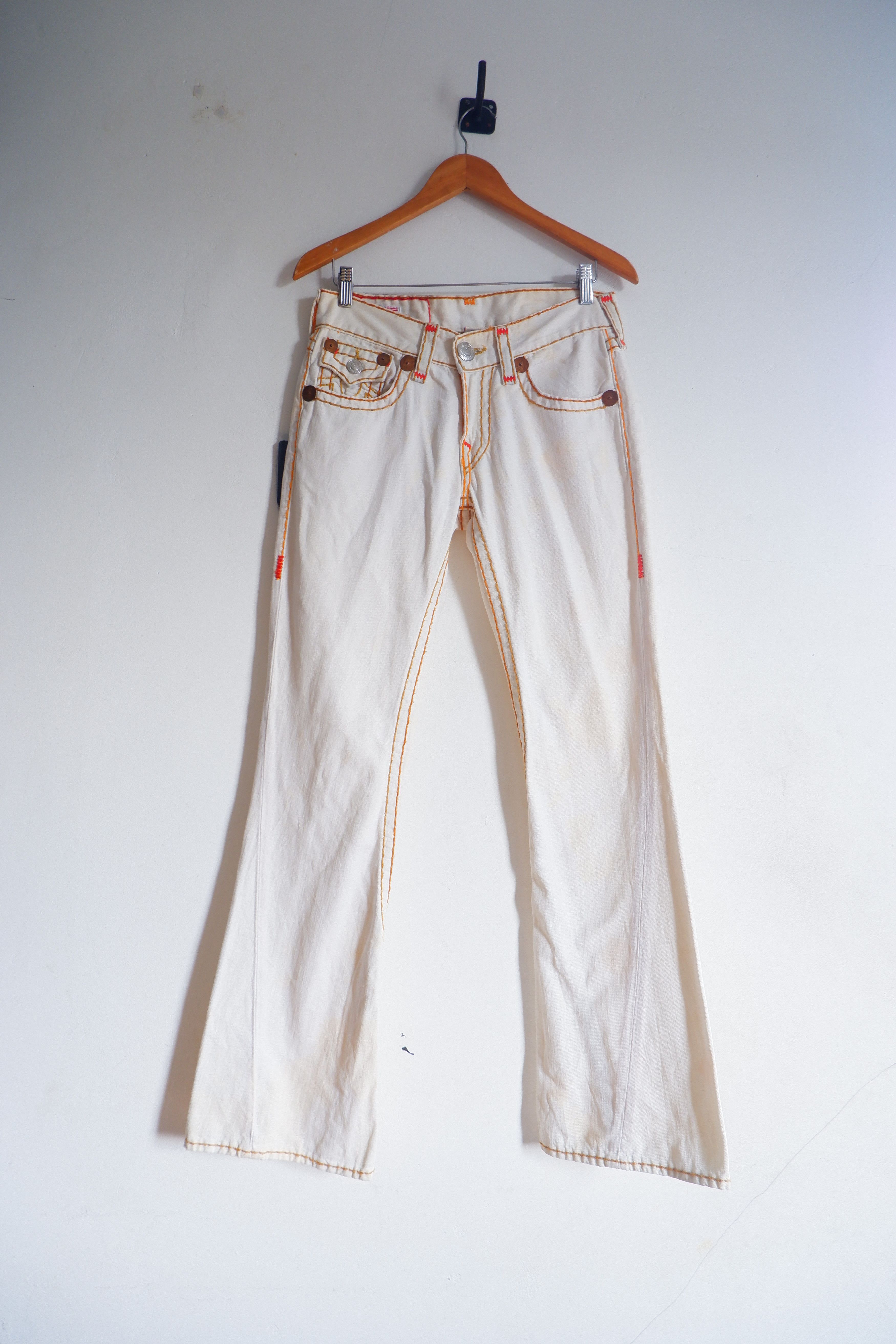 True Religion Vintage True Religion Contrast Stitch Flare Jeans Size US 30 / EU 46 - 1 Thumbnail